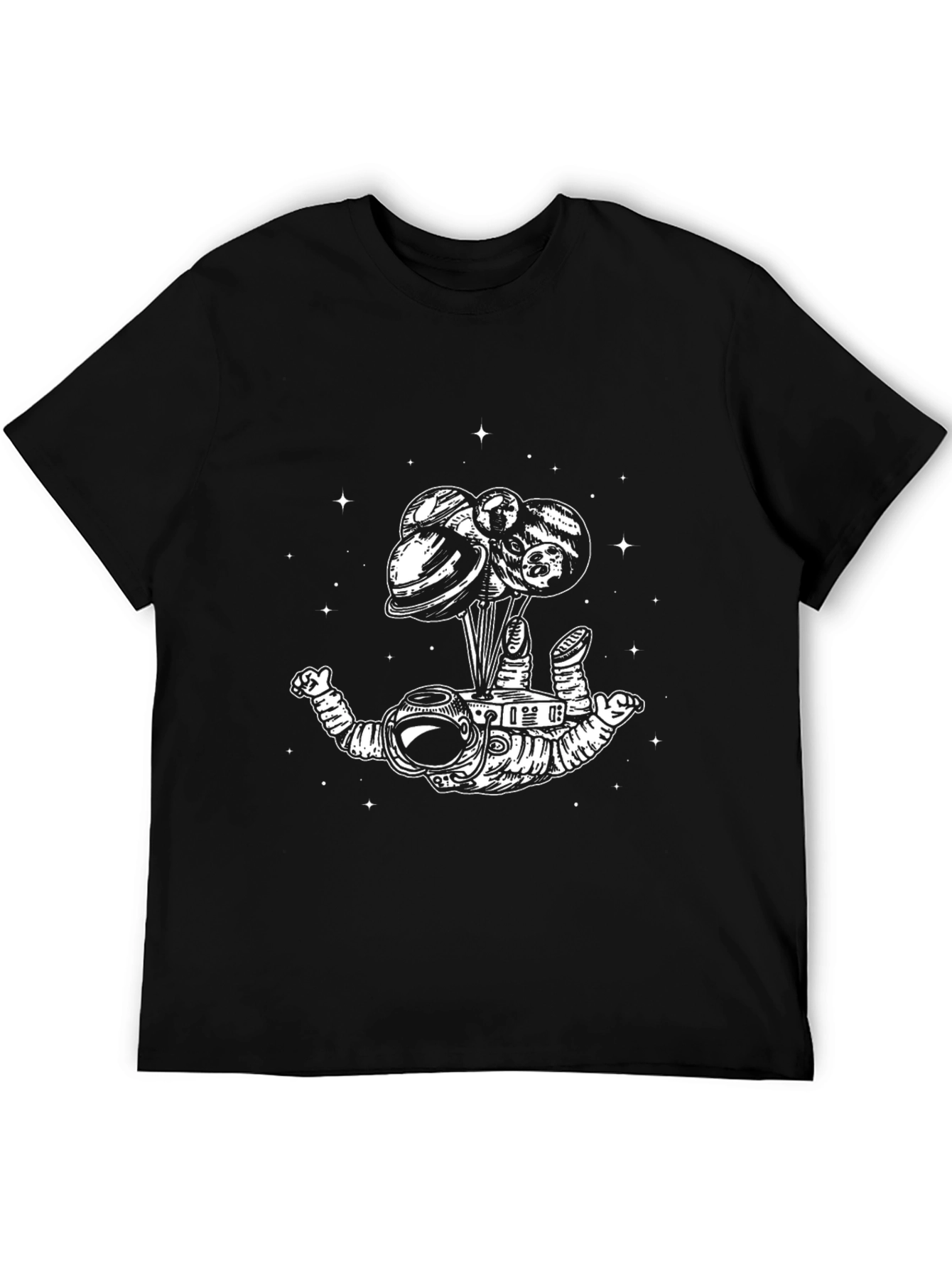 Astronaut Planets T-Shirt - Mens Graphic Tee