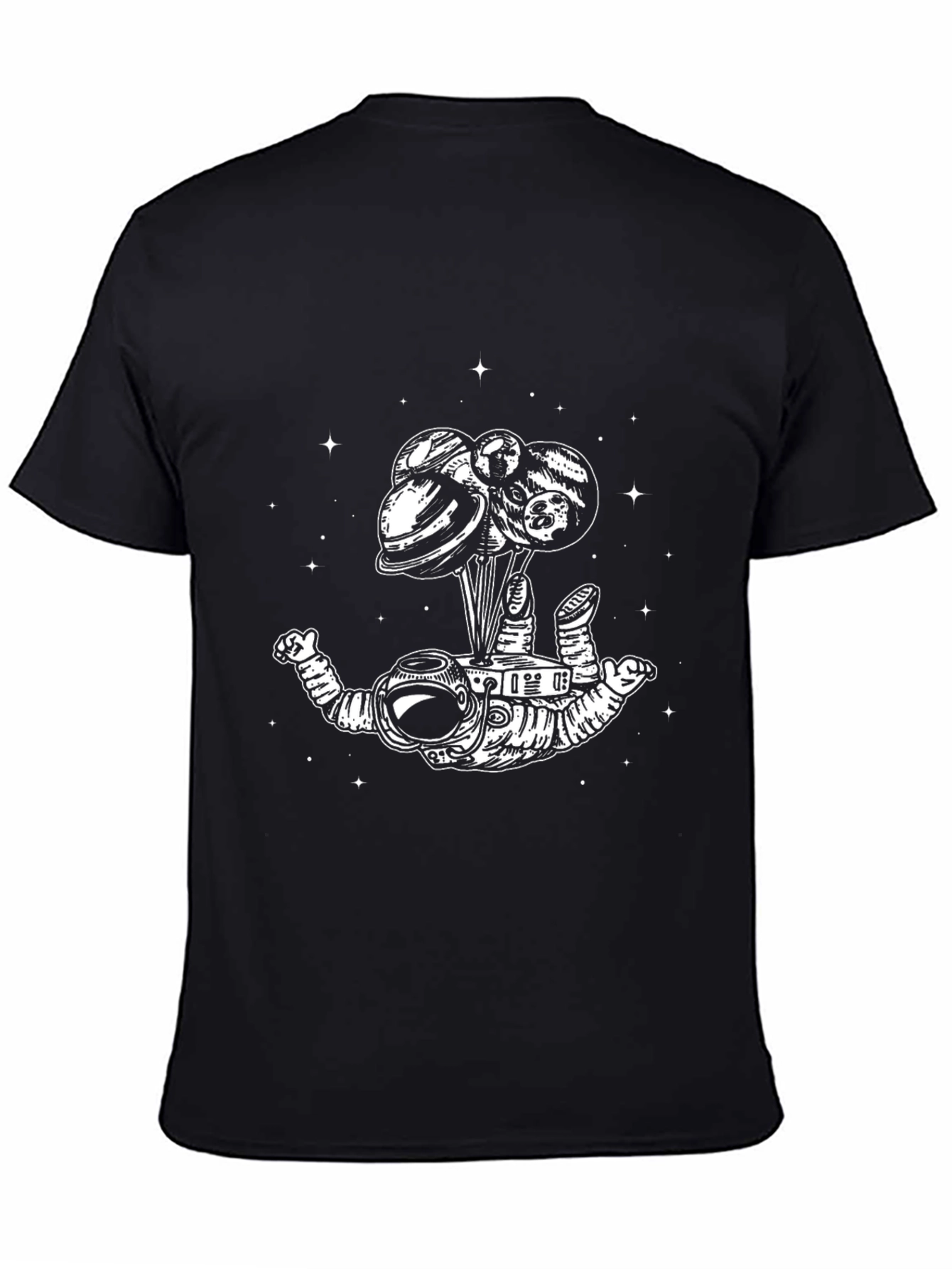 Astronaut Planets T-Shirt - Mens Graphic Tee