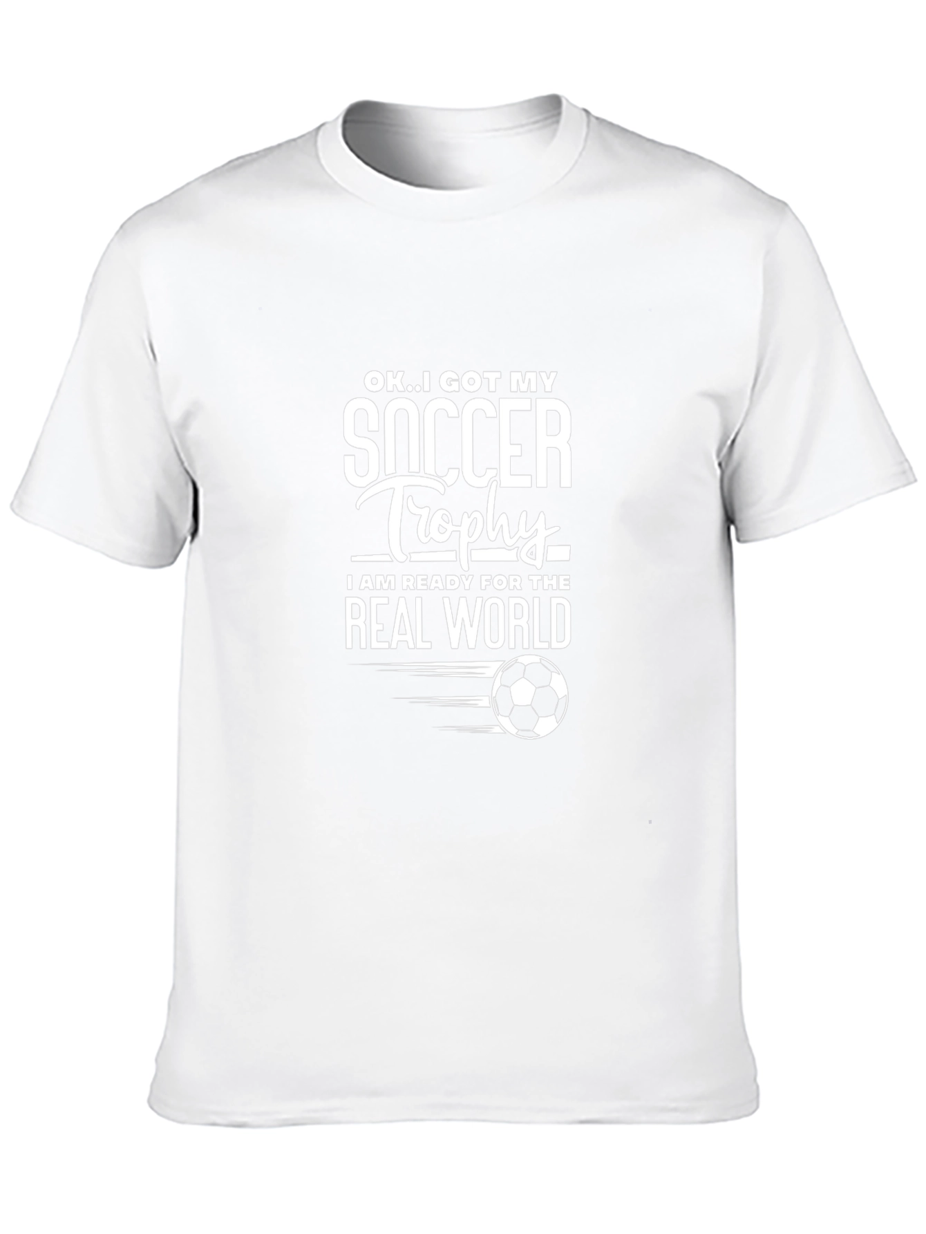 Soccer Trophy Ready T-Shirt - Black Cotton