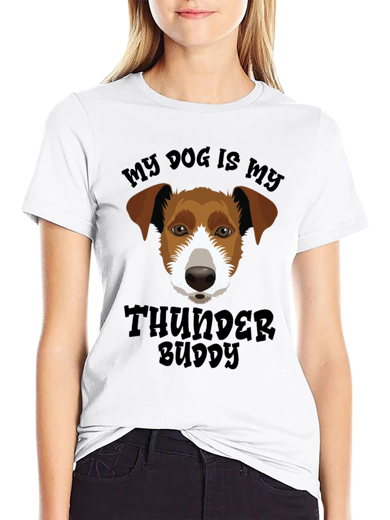 My Dog Is My Thunder Buddy Graphic T-Shirt