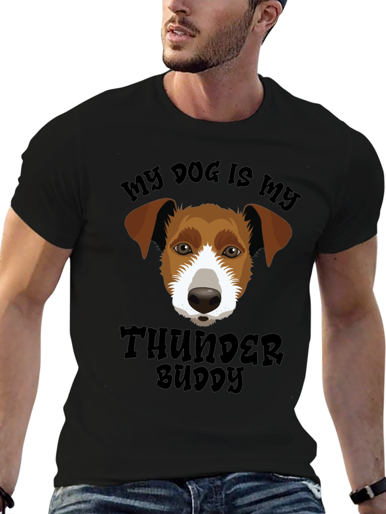 My Dog Is My Thunder Buddy Graphic T-Shirt