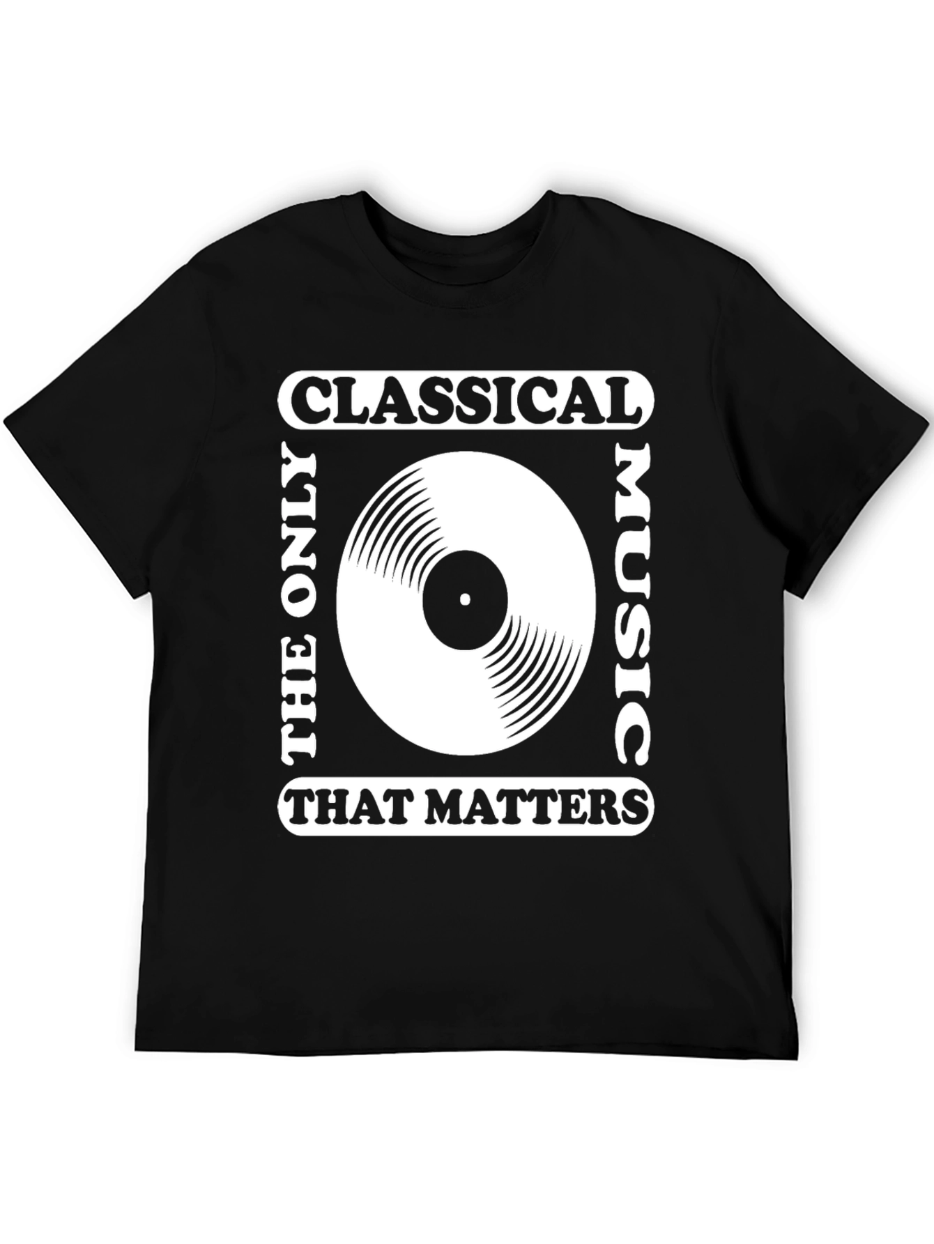 Classical Music Vinyl Record Graphic T-Shirt