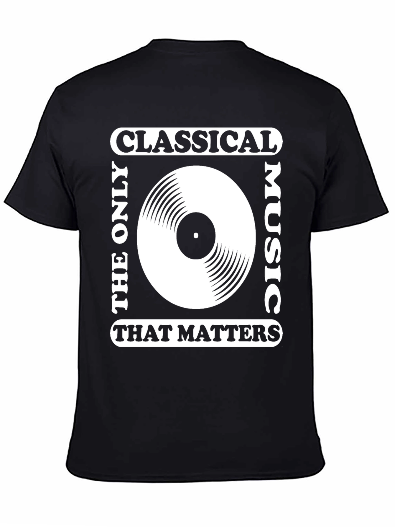 Classical Music Vinyl Record Graphic T-Shirt