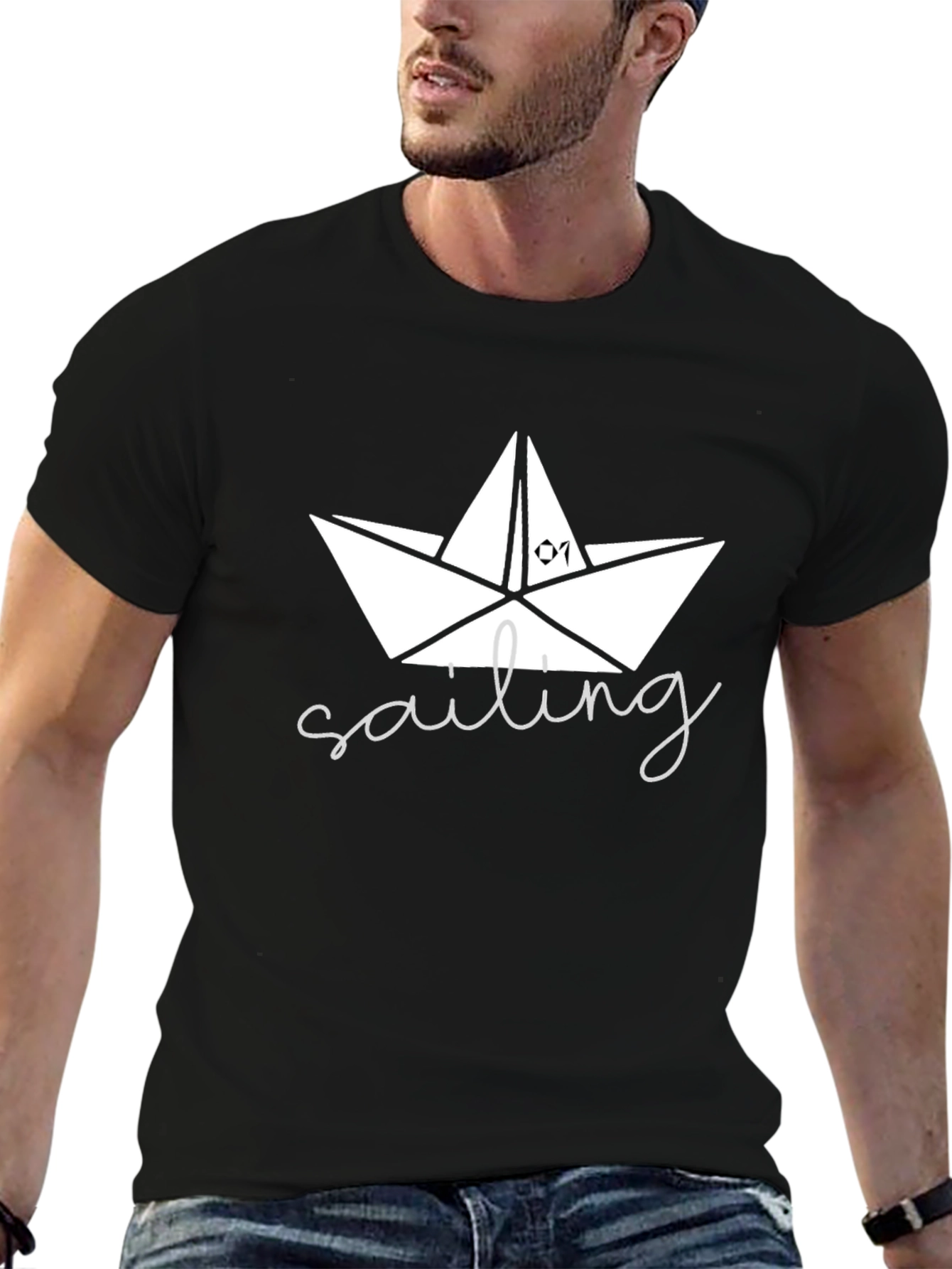 Sailing Paper Boat Graphic Tee