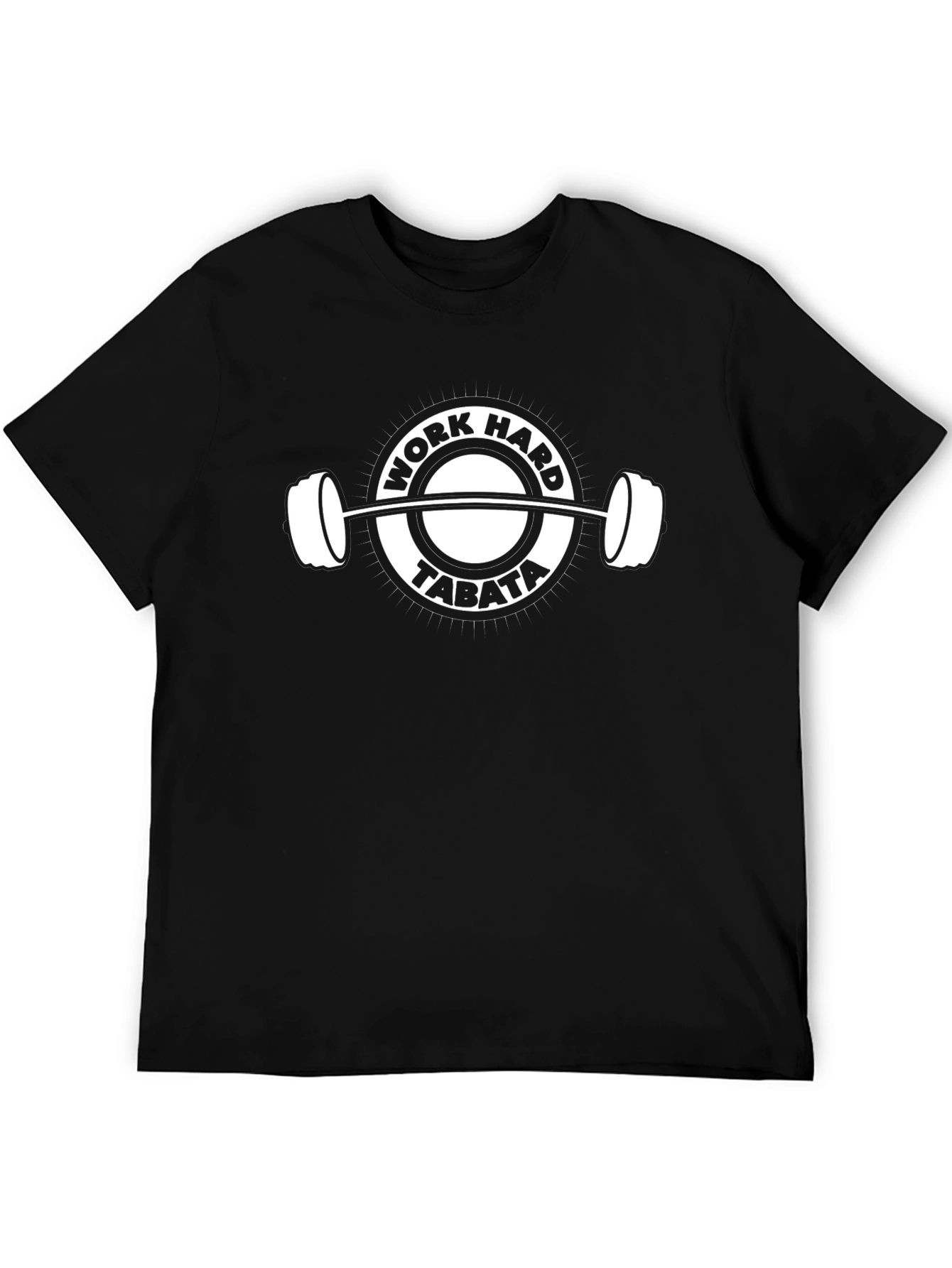 Work Hard Tabata Training Black T-Shirt