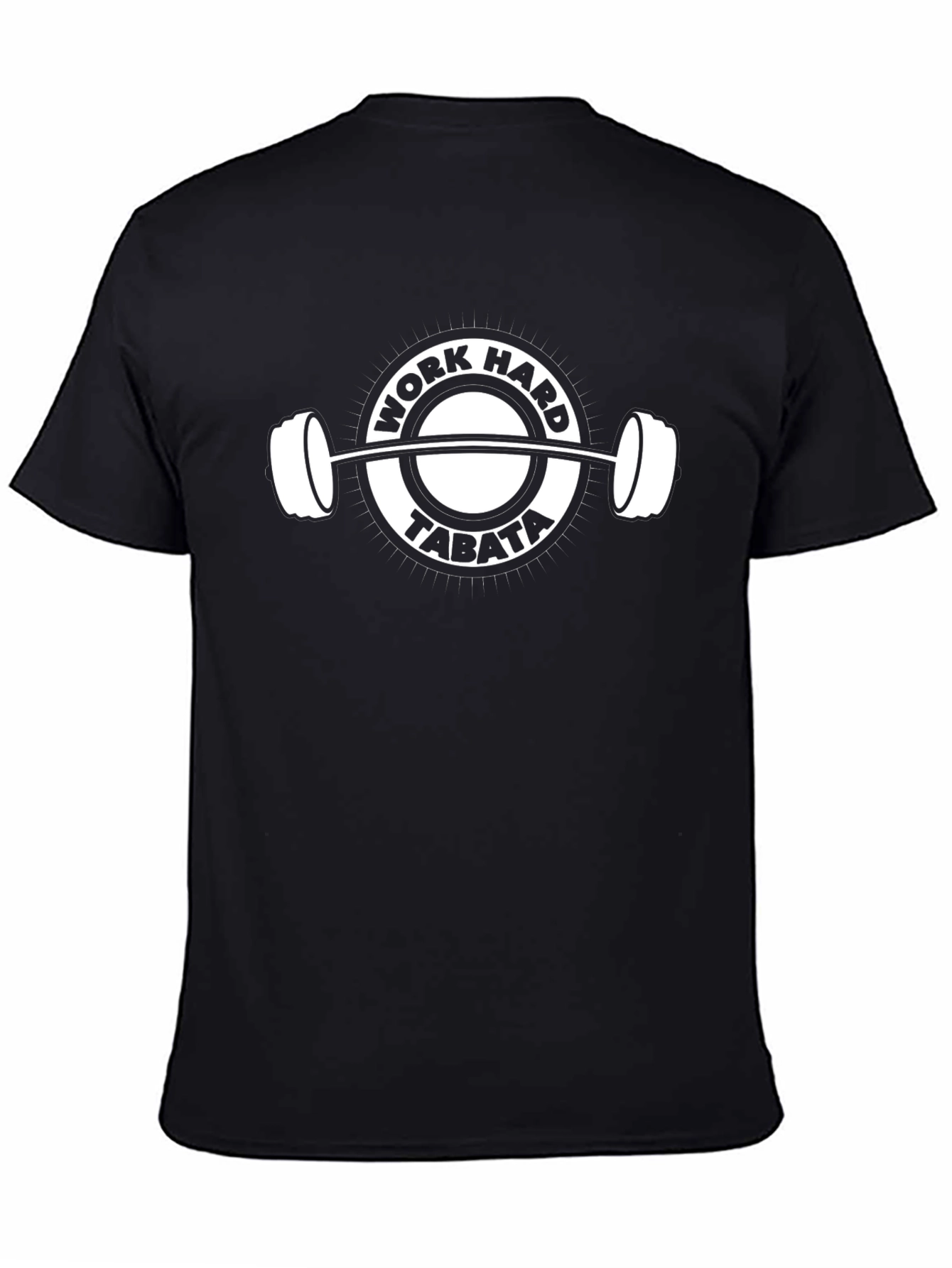 Work Hard Tabata Training Black T-Shirt