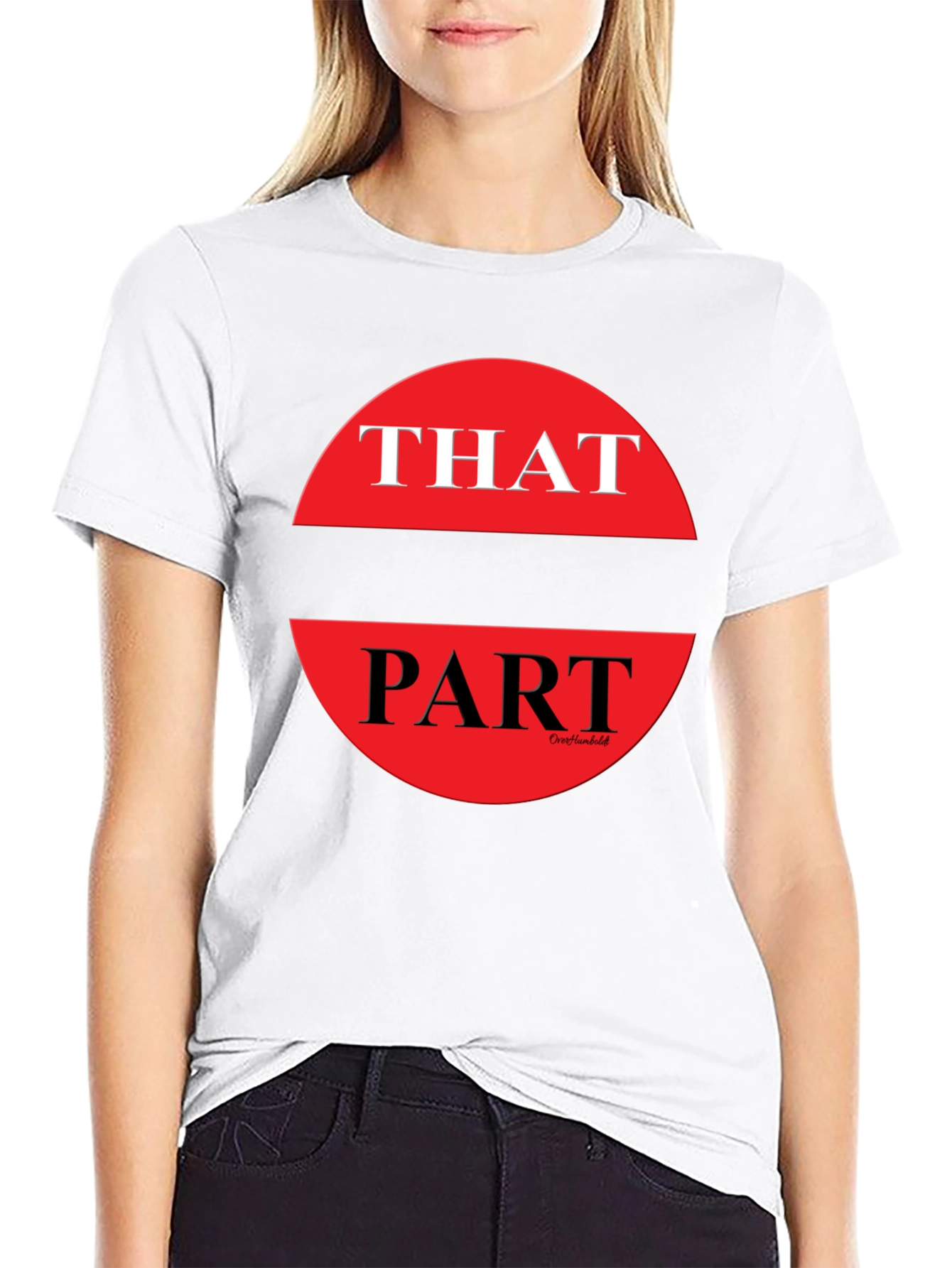 That Part Graphic Tee - Black Crew Neck T-Shirt