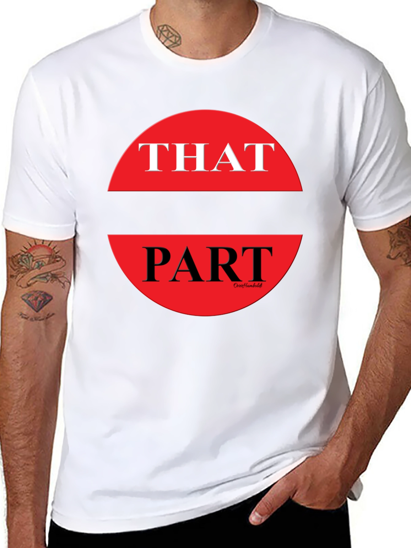 That Part Graphic Tee - Black Crew Neck T-Shirt