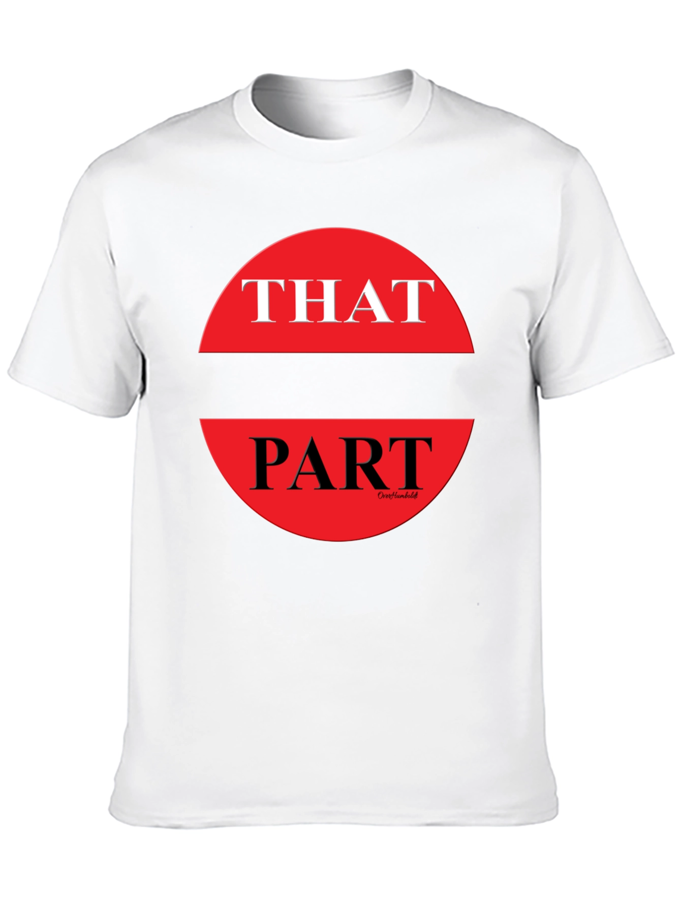 That Part Graphic Tee - Black Crew Neck T-Shirt