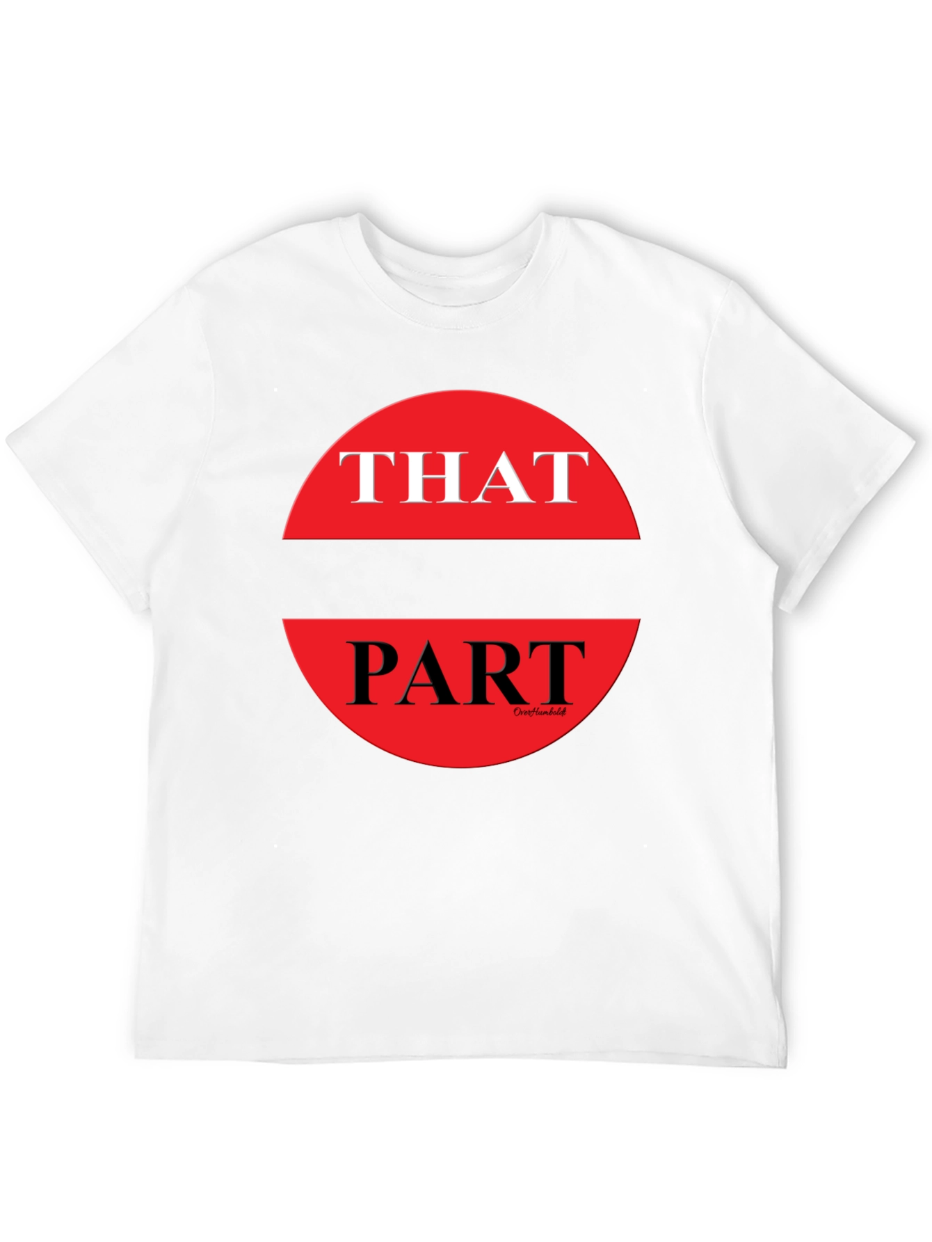 That Part Graphic Tee - Black Crew Neck T-Shirt