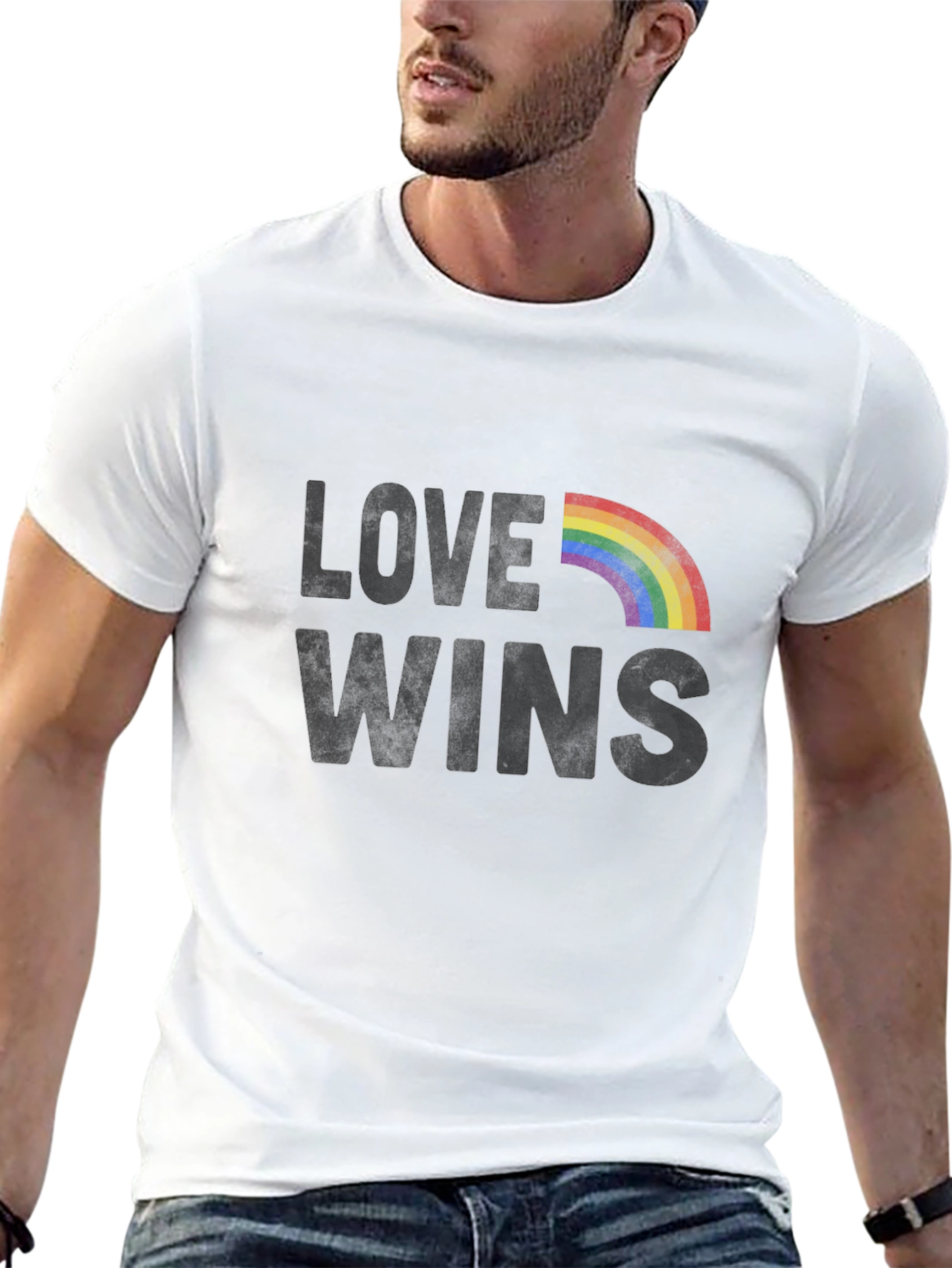Love Wins LGBTQ+ Rainbow Pride T-Shirt