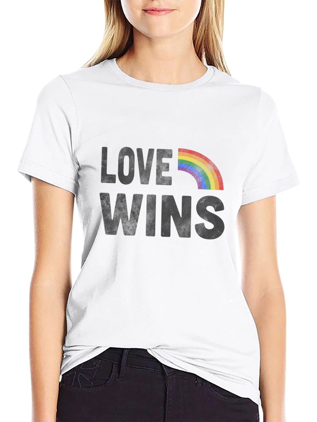 Love Wins LGBTQ+ Rainbow Pride T-Shirt