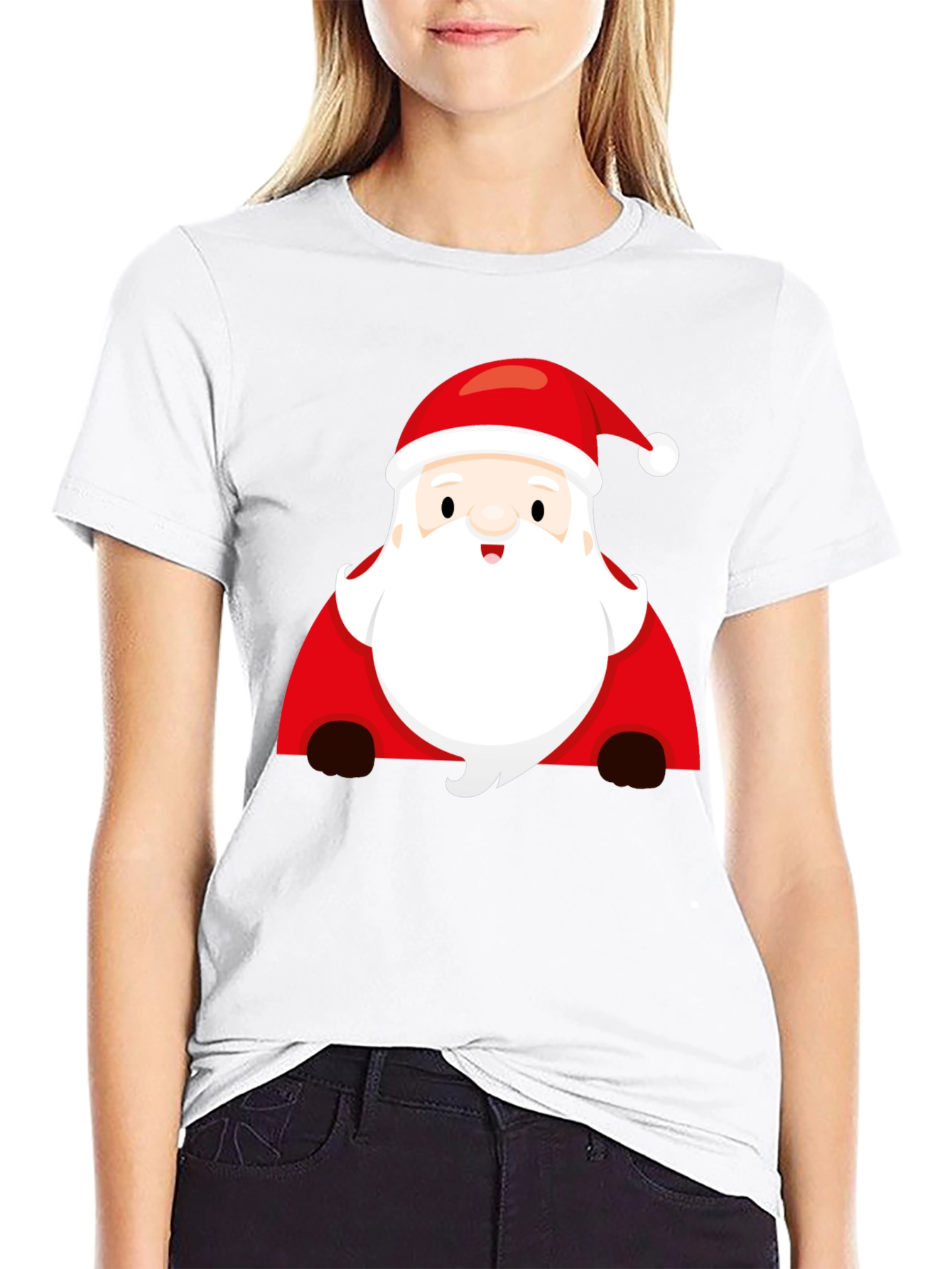 Santa Graphic Tee - Festive Christmas Shirt