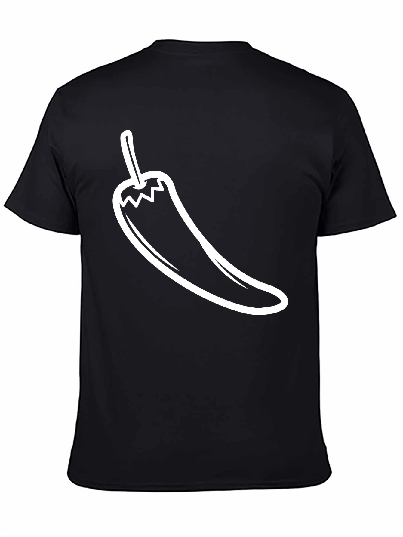 Chili Pepper Graphic Black T-Shirt