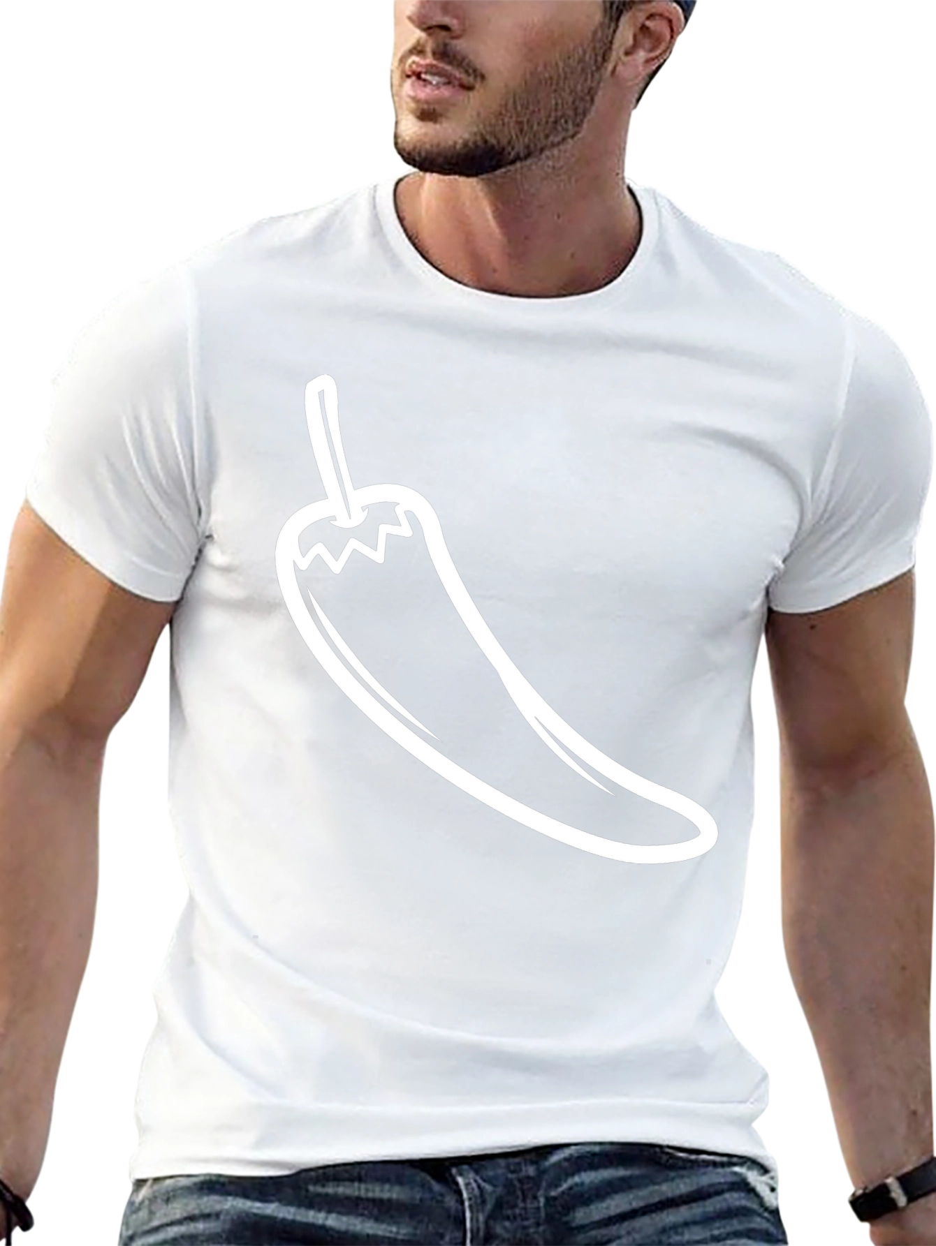 Chili Pepper Graphic Black T-Shirt