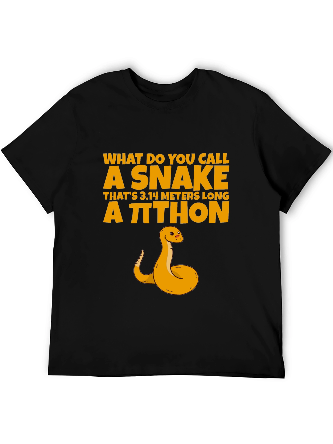 Pi-thon Snake Pun T-Shirt - Funny Math Tee