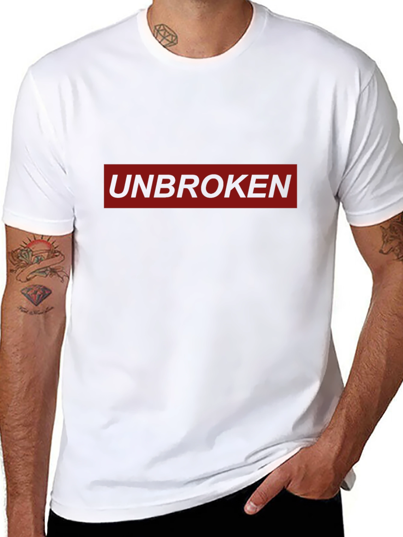 Unbroken Graphic Tee - Bold Statement T-Shirt
