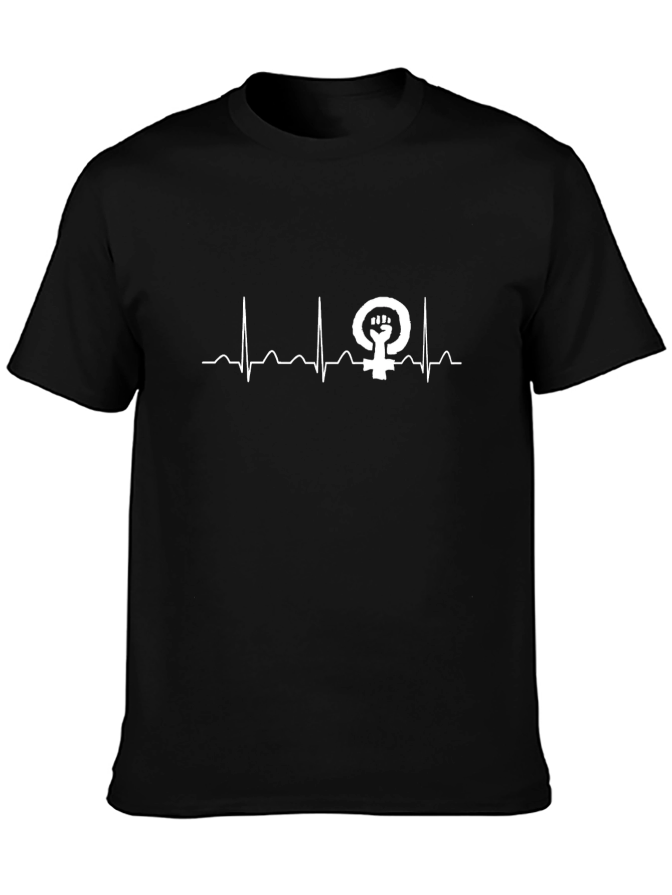 Feminist Heartbeat T-Shirt - Empowering Design