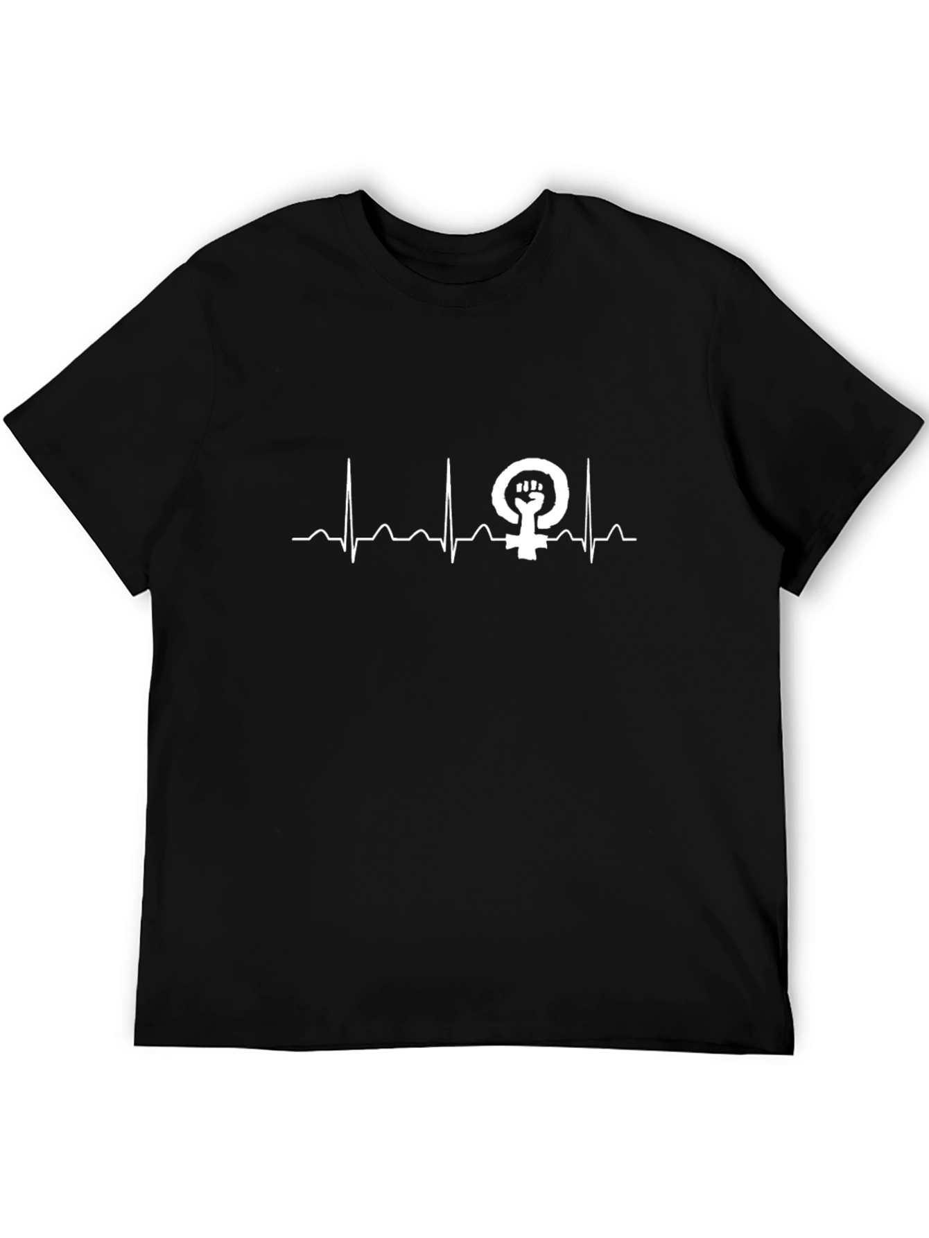 Feminist Heartbeat T-Shirt - Empowering Design