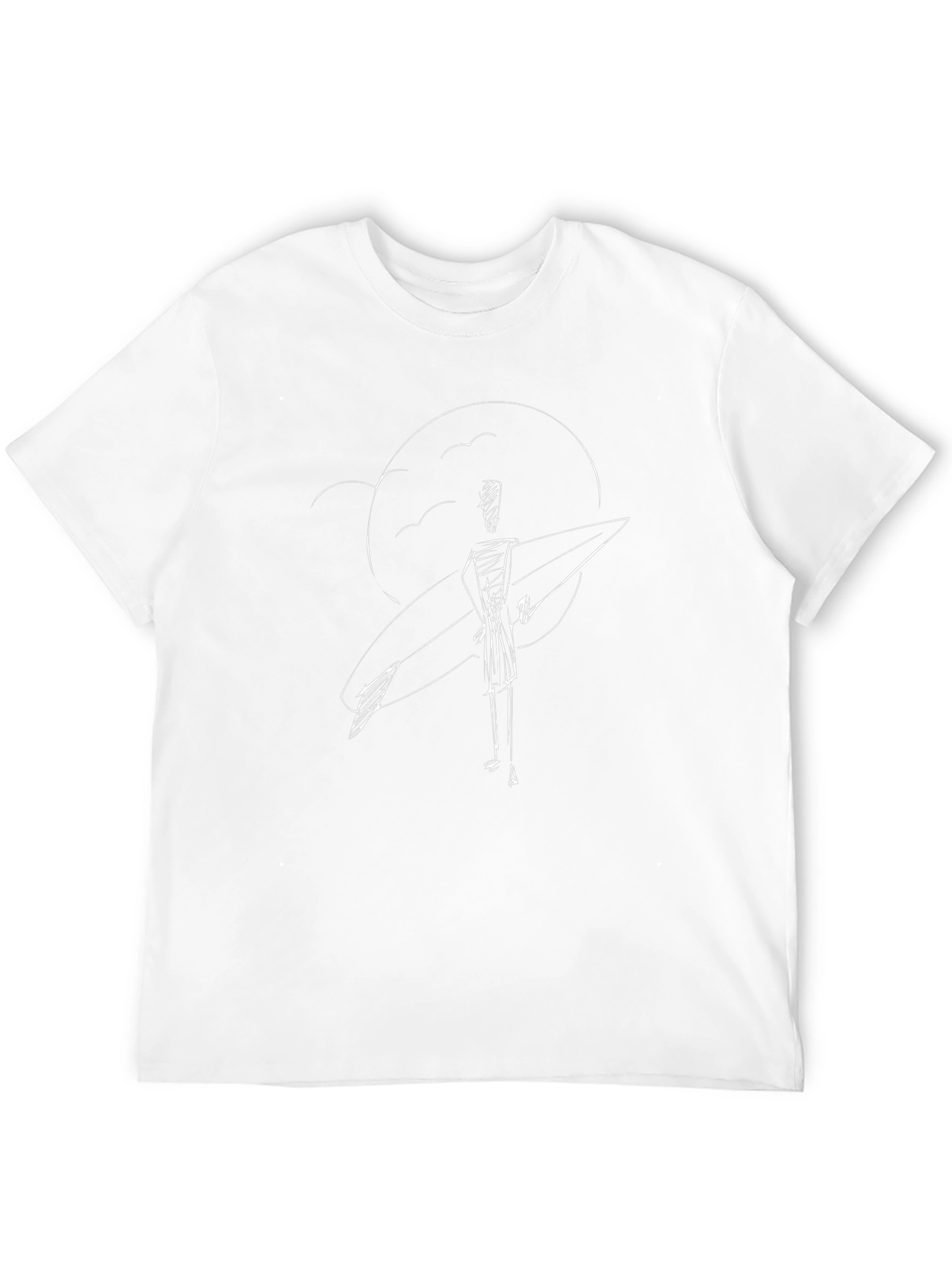 Surfer Sketch Graphic Tee - Black