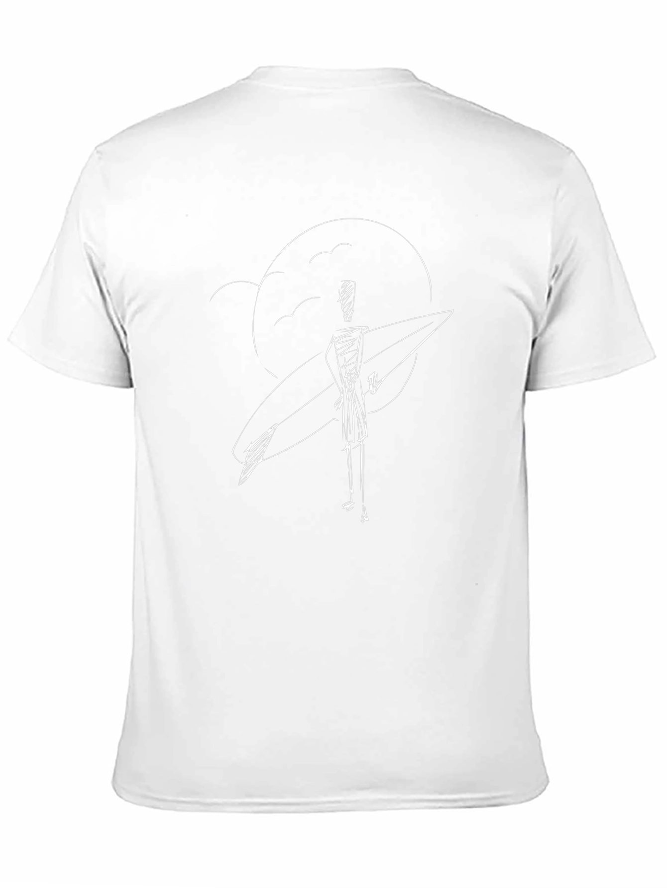 Surfer Sketch Graphic Tee - Black