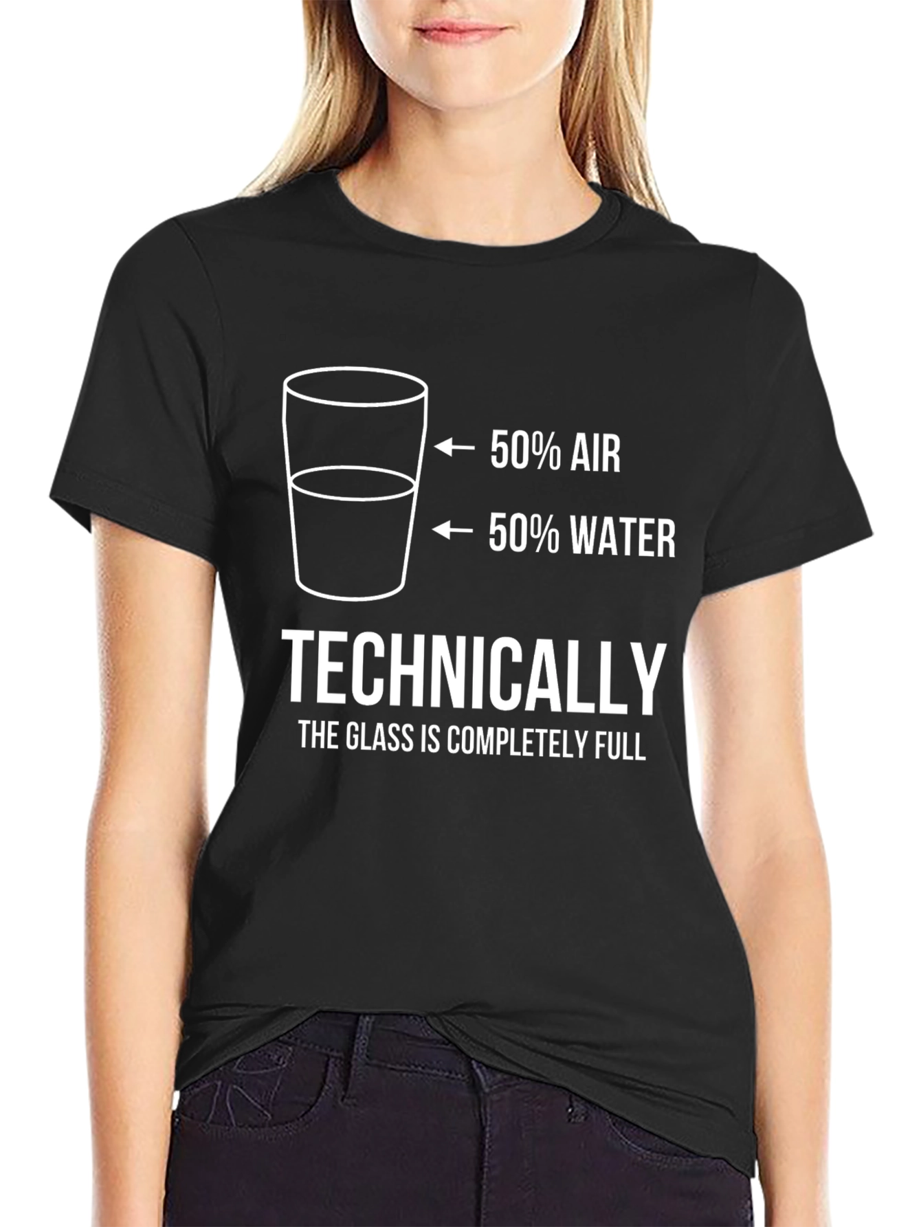 Technically Full T-Shirt - Humorous Graphic Tee