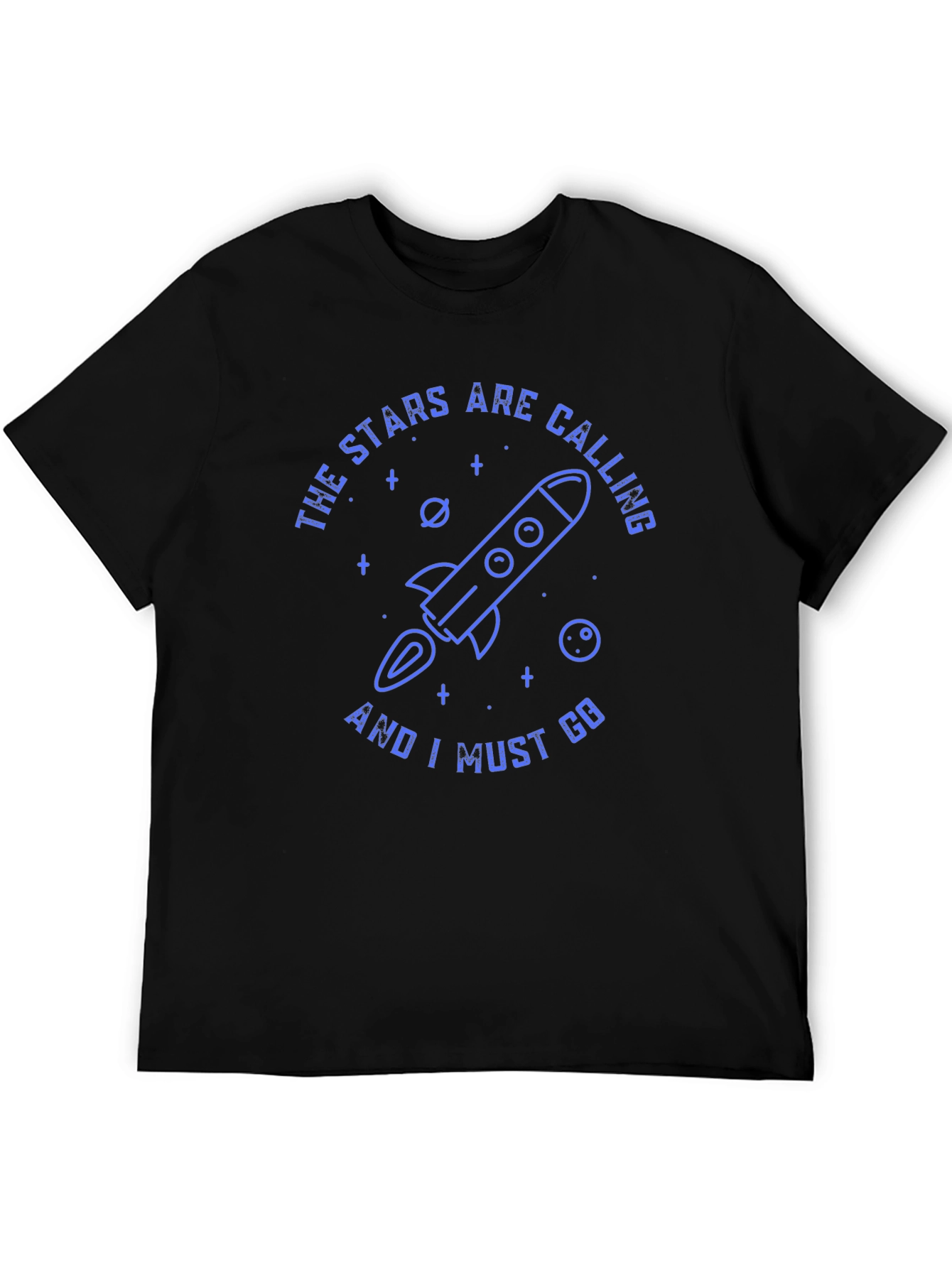 Stars Calling Rocket Graphic T-Shirt