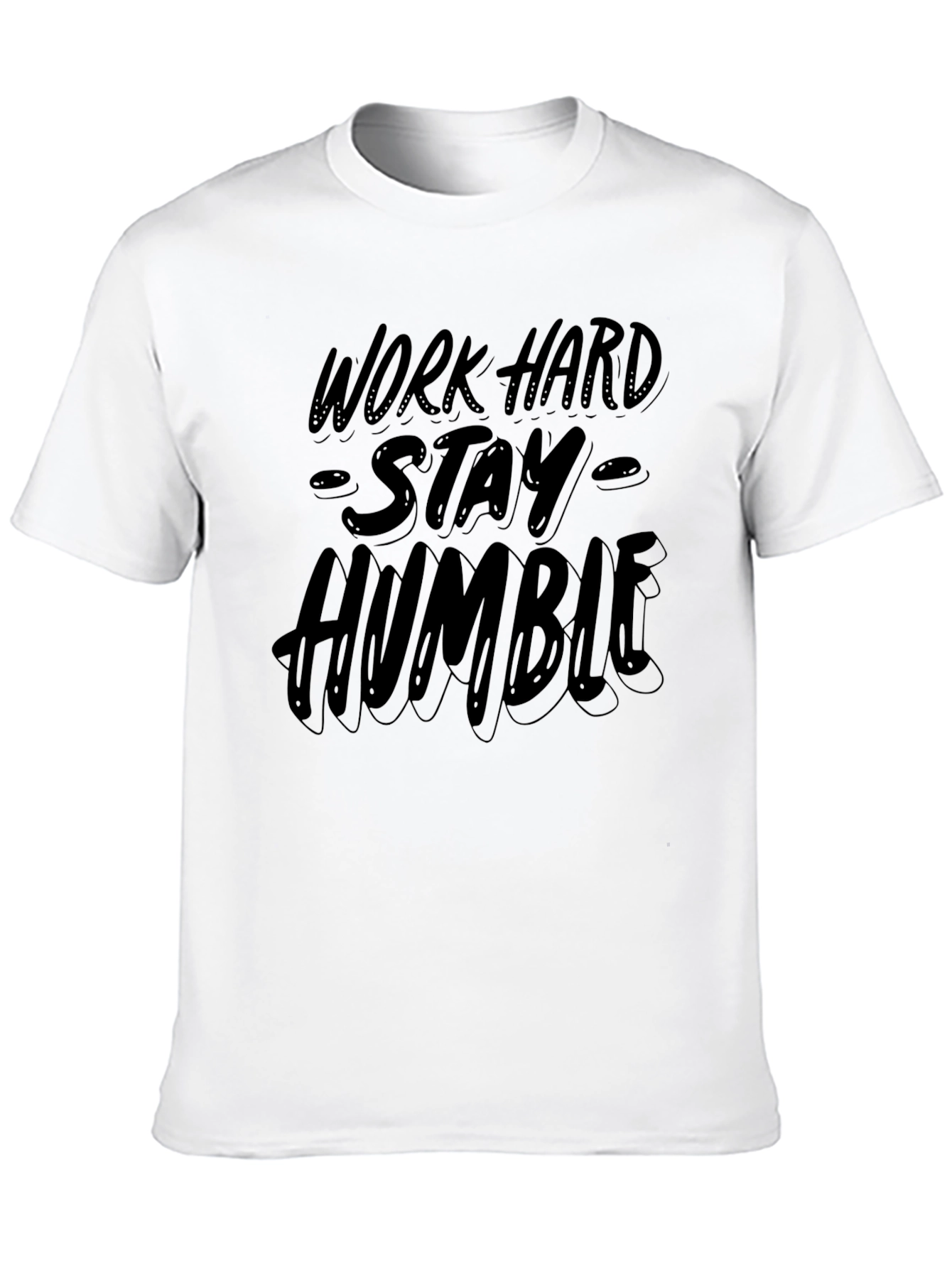 Work Hard Stay Humble Black Graphic Tee