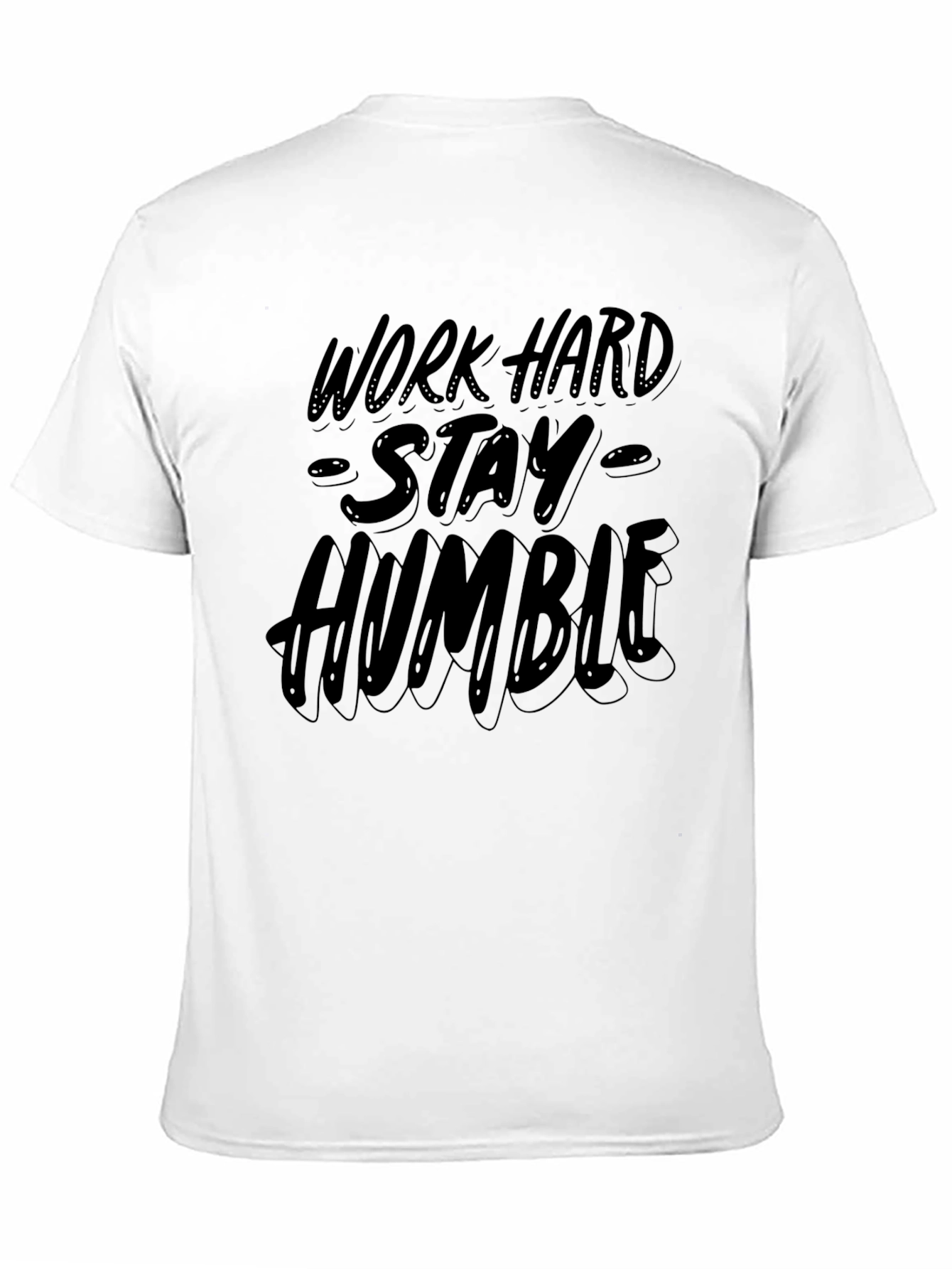 Work Hard Stay Humble Black Graphic Tee