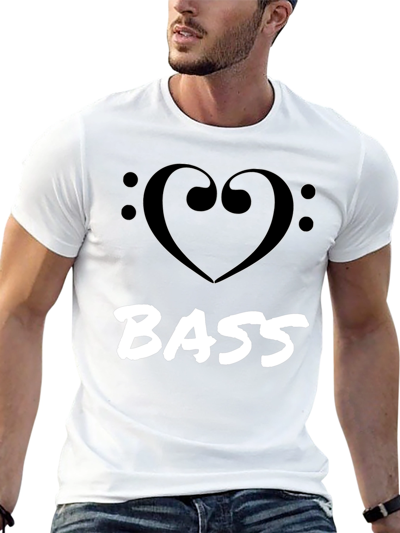 I Heart Bass Graphic Tee