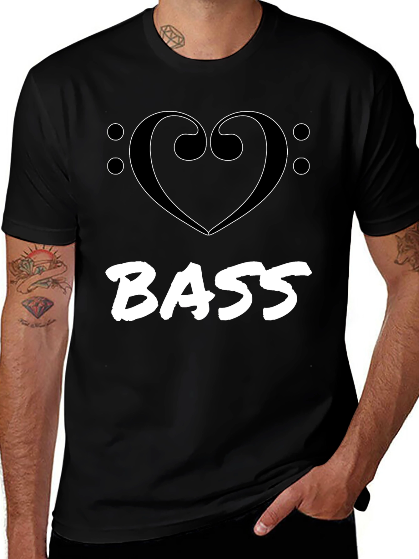 I Heart Bass Graphic Tee