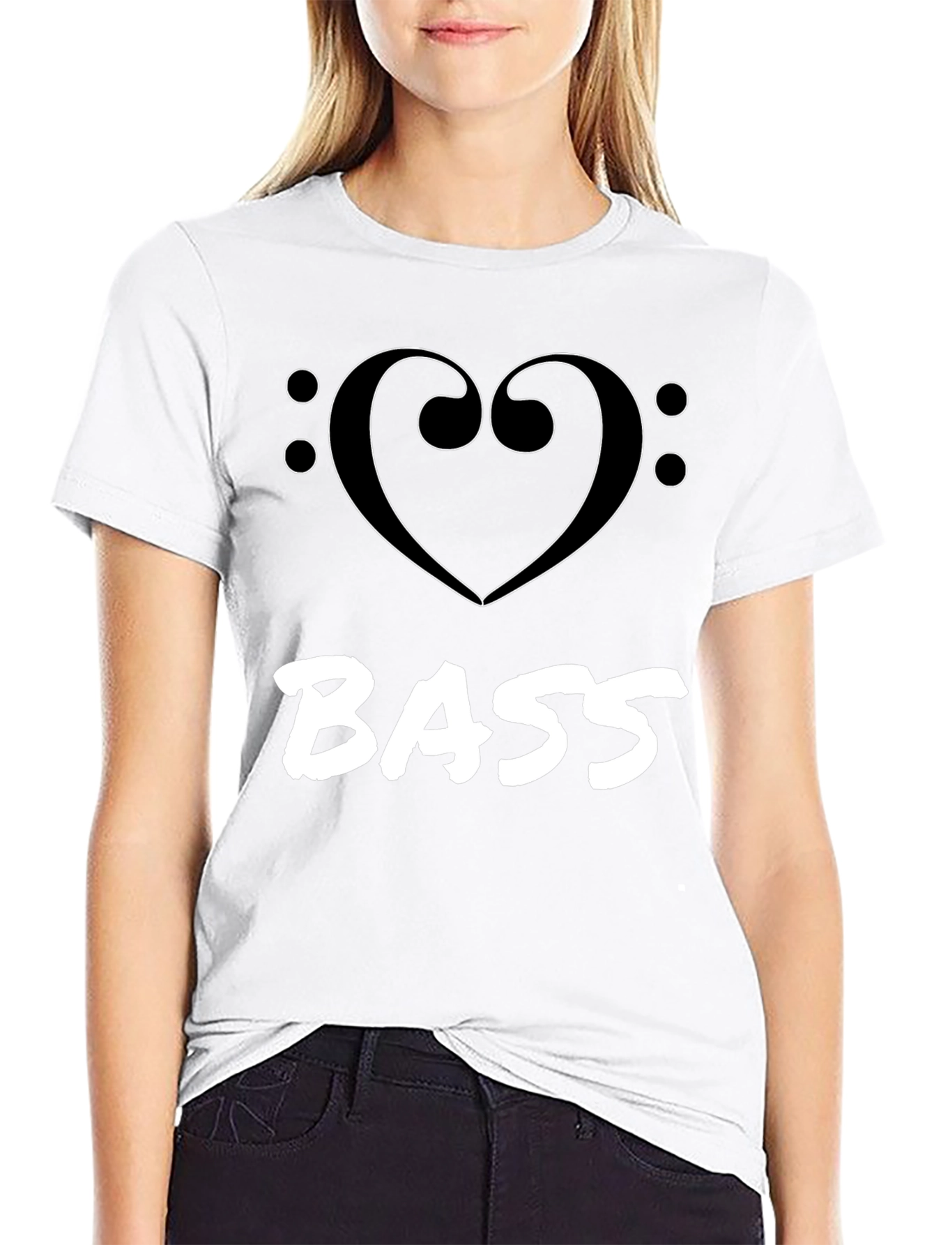 I Heart Bass Graphic Tee