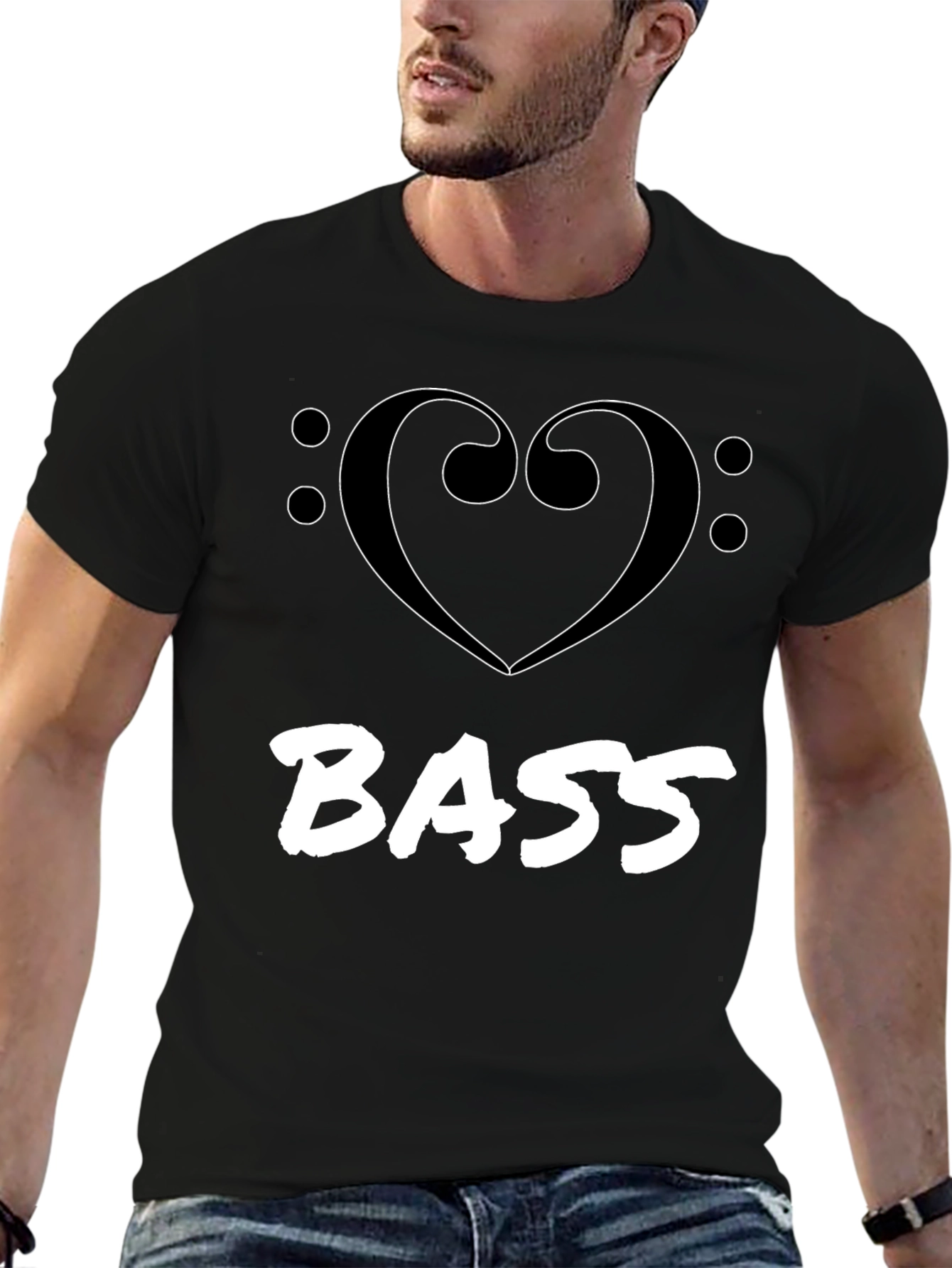 I Heart Bass Graphic Tee