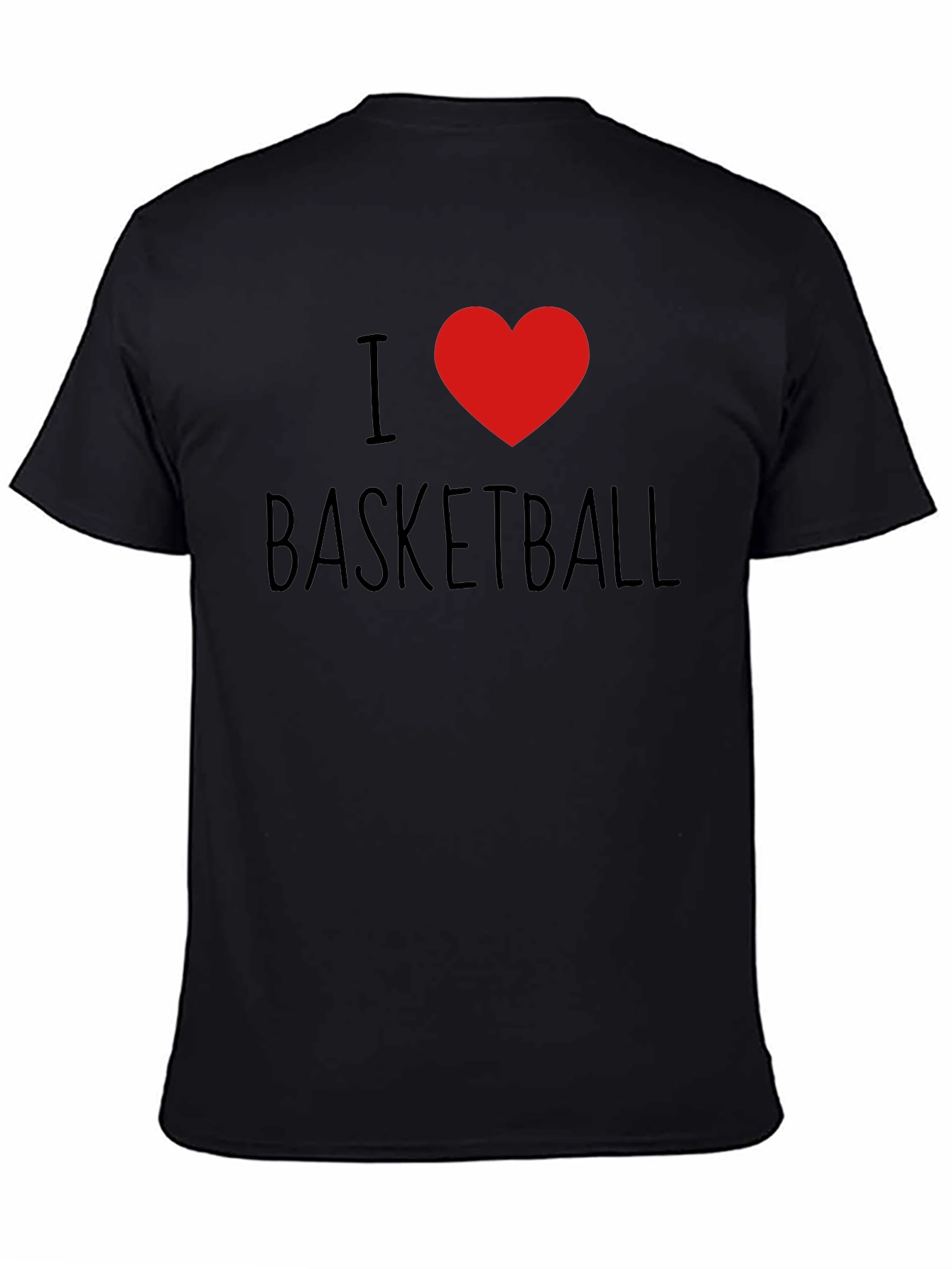 I Heart Basketball Black T-Shirt