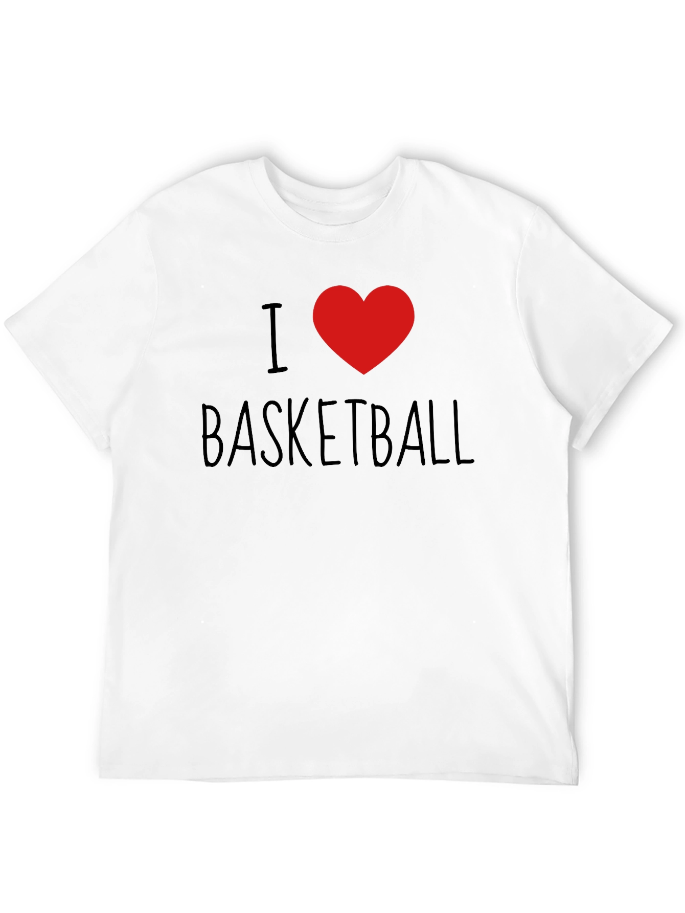 I Heart Basketball Black T-Shirt