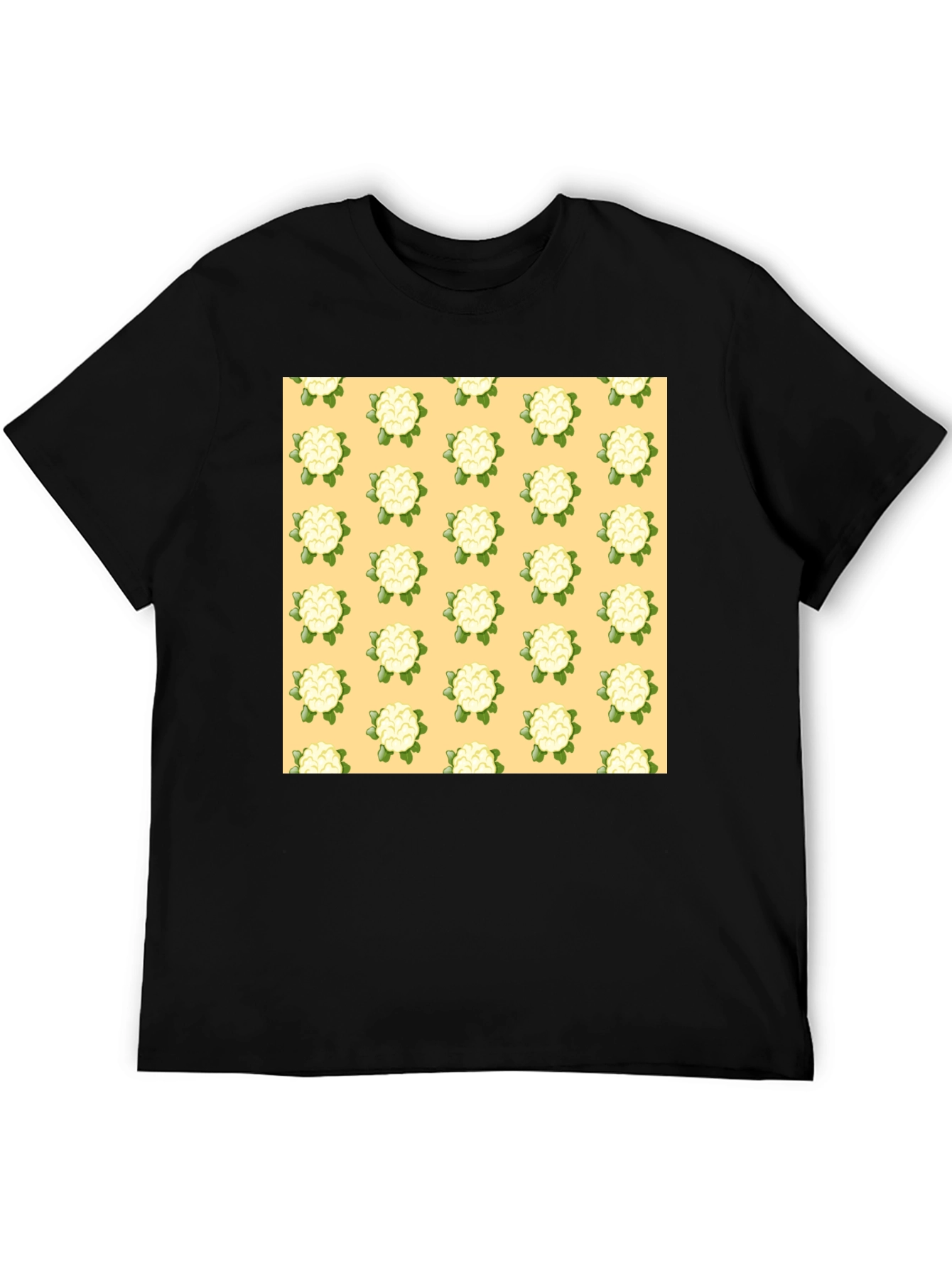 Cauliflower Pattern T-Shirt - Quirky Mens Tee