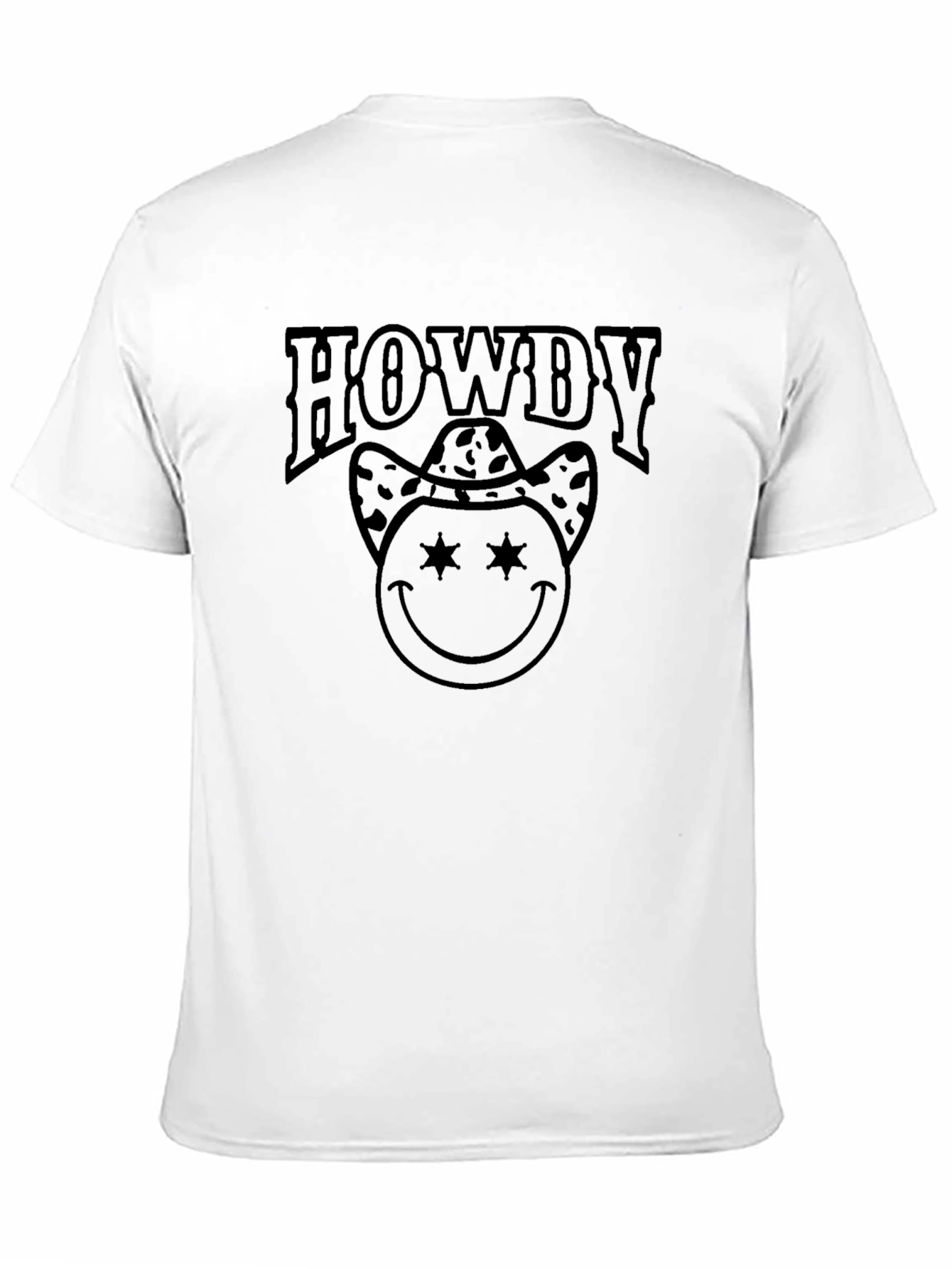 Howdy Cowboy Smiley Face Graphic Tee