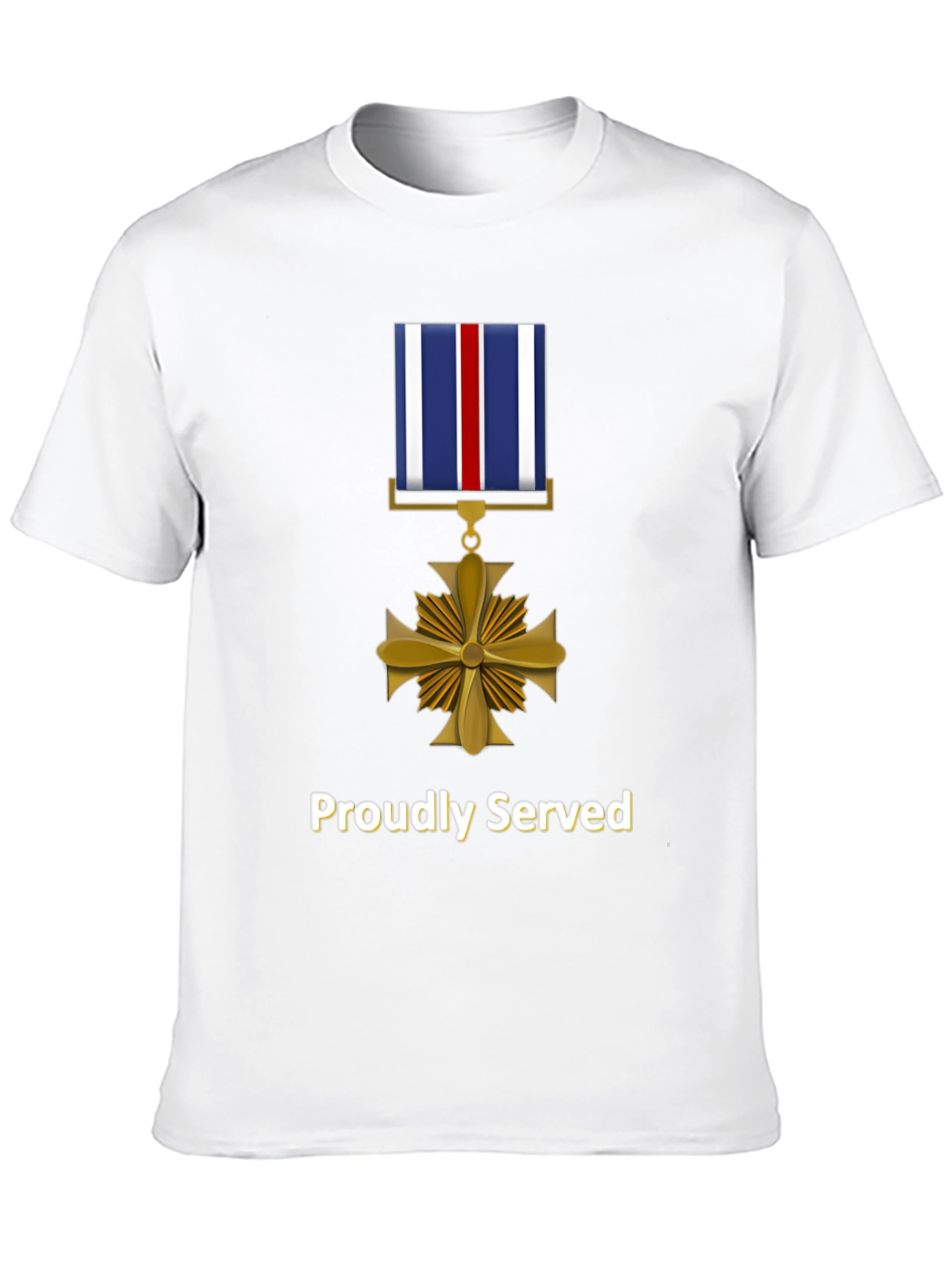 Proudly Served Military Medal T-Shirt