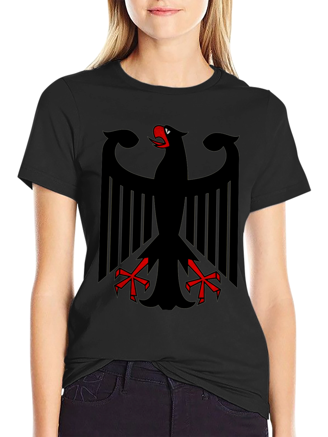 German Eagle Graphic Tee - Black