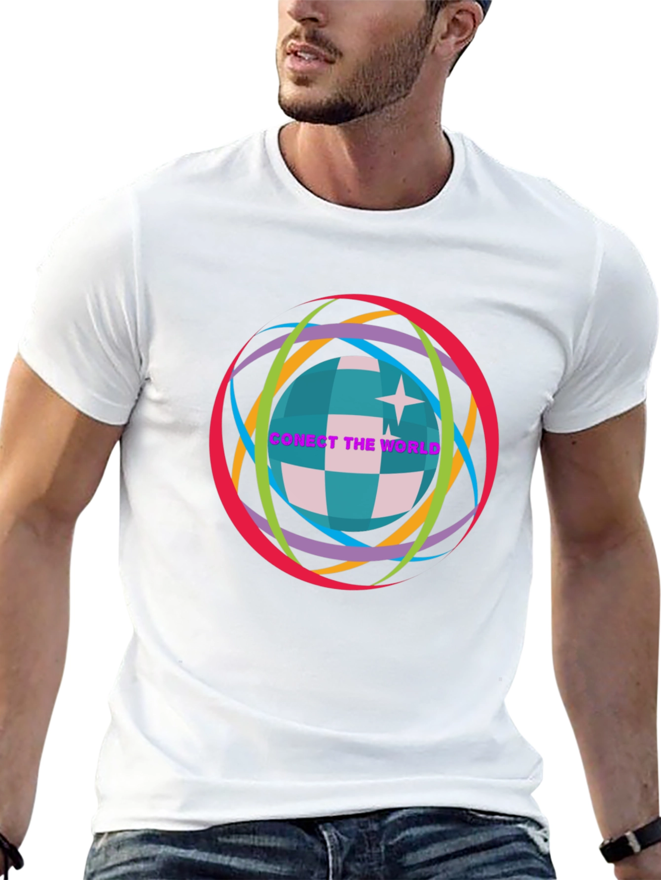 Connect the World Graphic T-Shirt