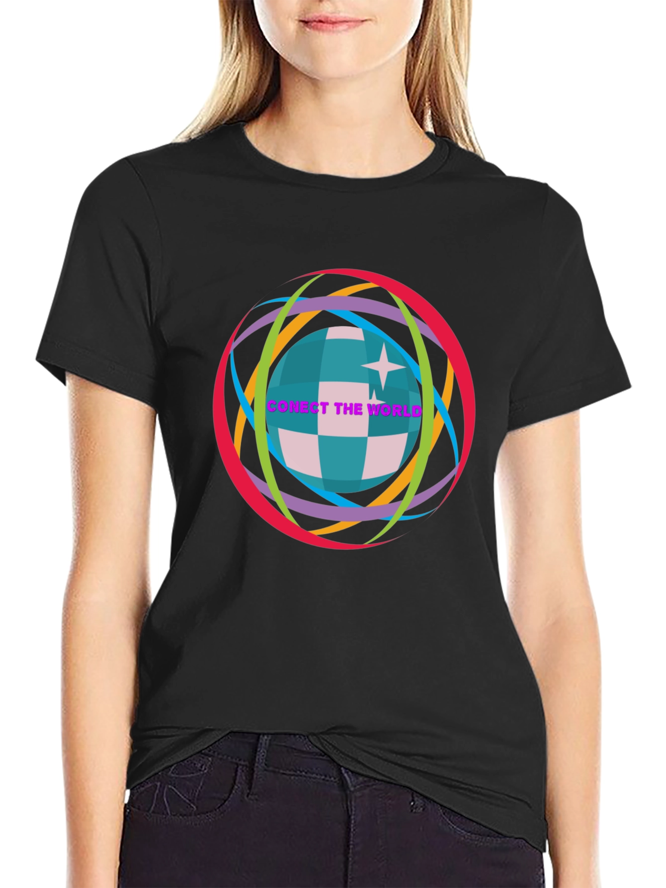 Connect the World Graphic T-Shirt