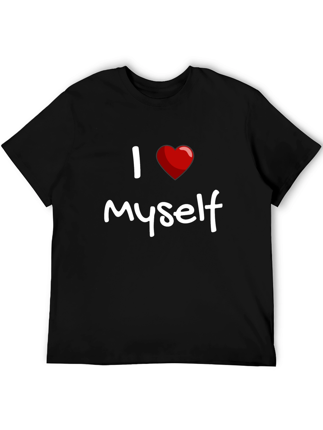 I Heart Myself T-Shirt - Black Short Sleeve