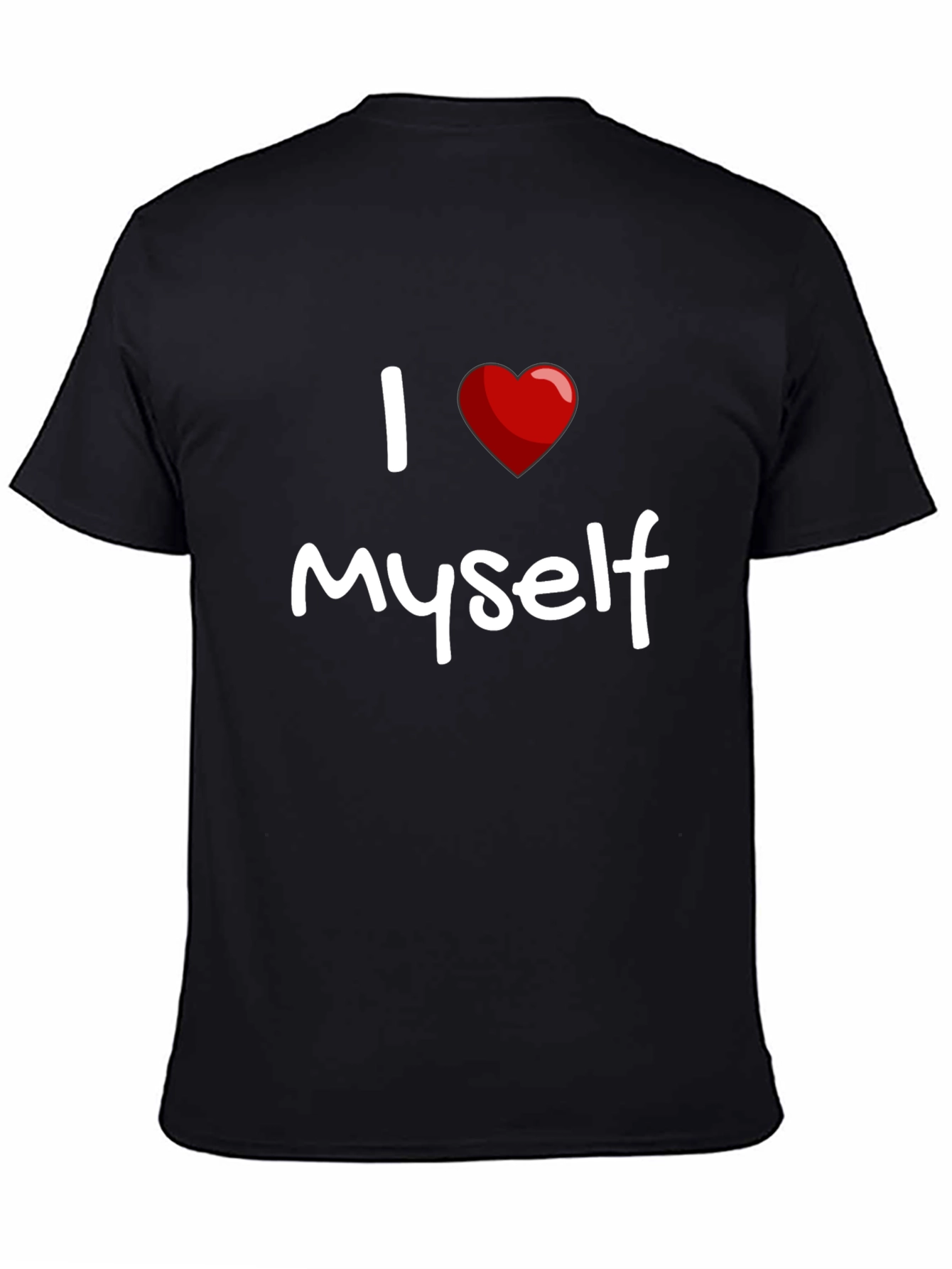I Heart Myself T-Shirt - Black Short Sleeve