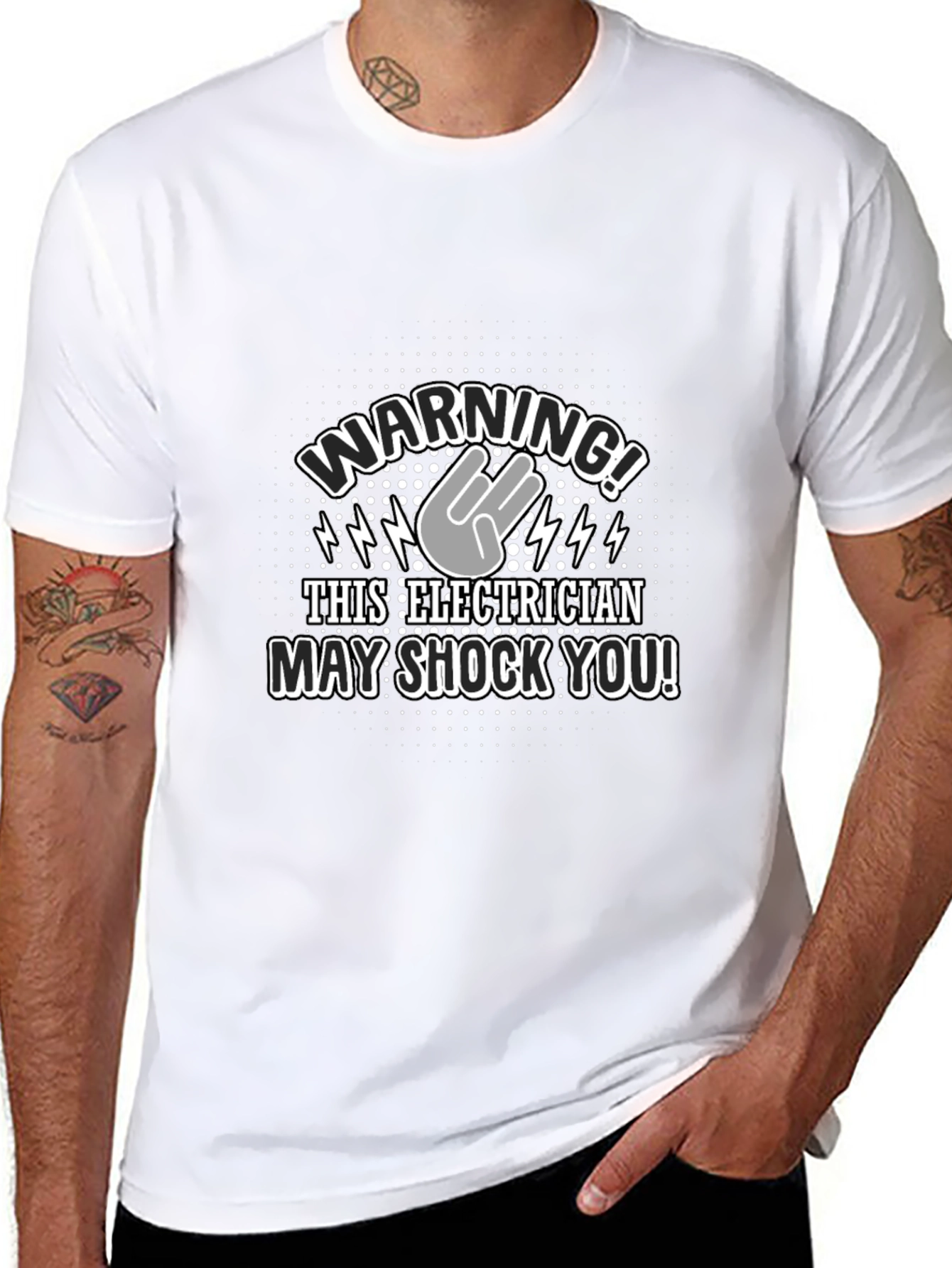 Electrician Warning T-Shirt - May Shock You!