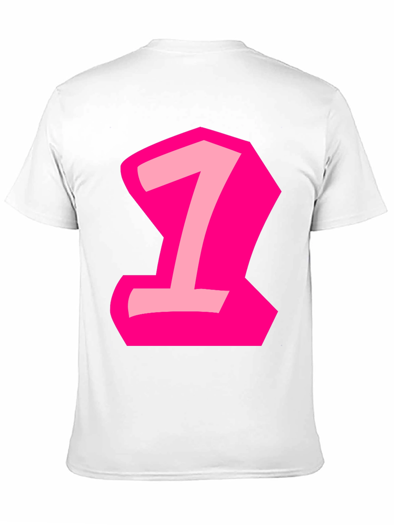 Number One Graphic Tee - Black Cotton Casual Shirt