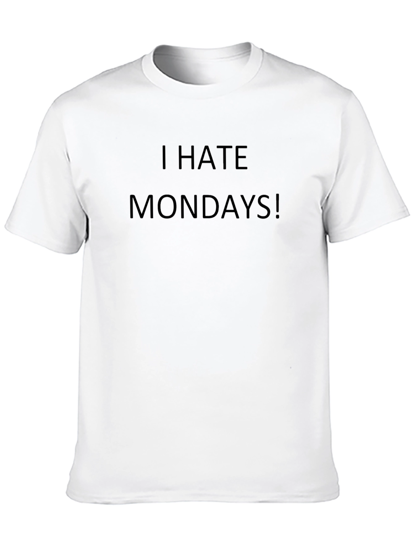 I Hate Mondays! Graphic Tee - Mens Black T-Shirt