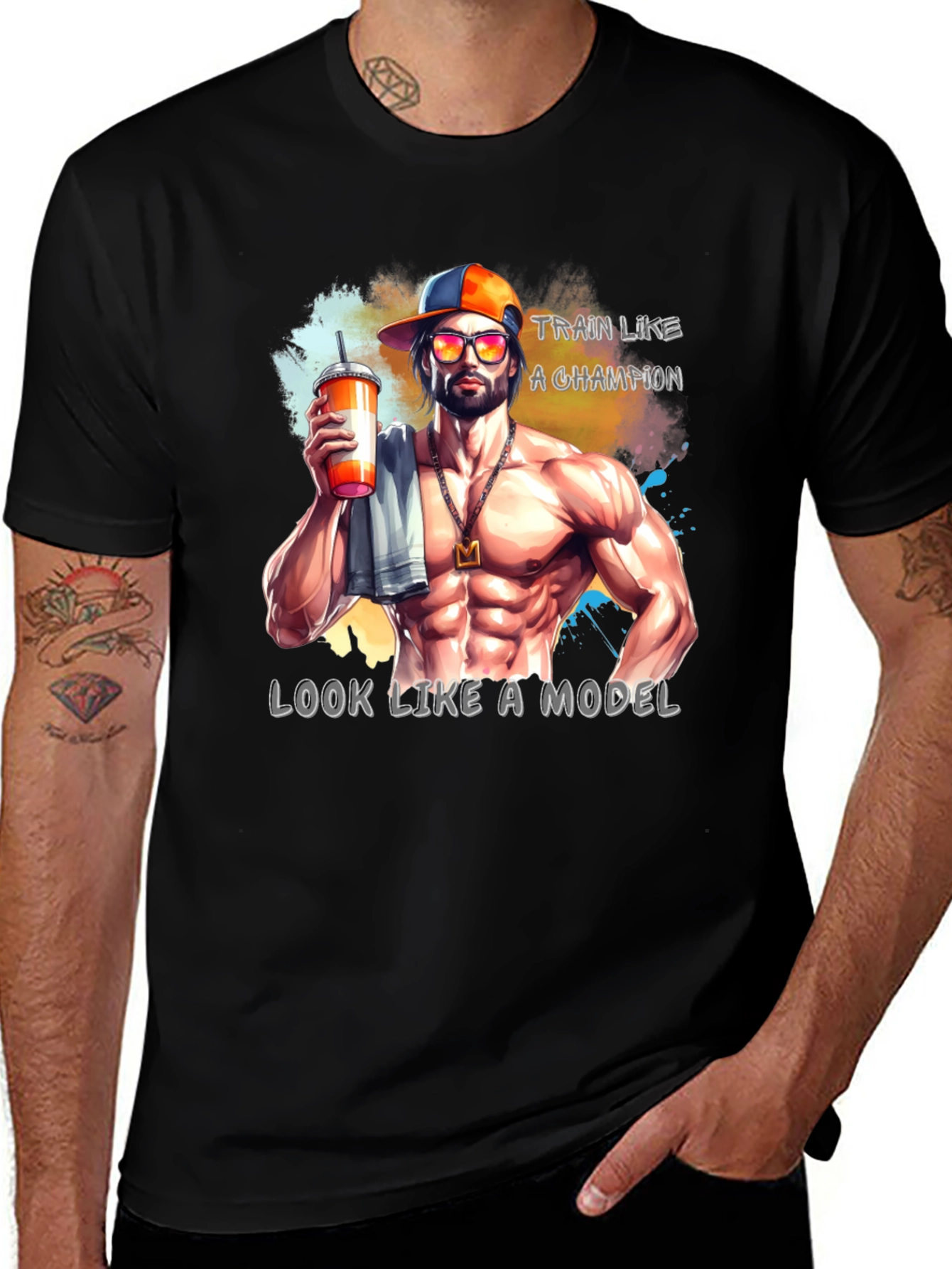 Train Like a Champion Mens Graphic Tee