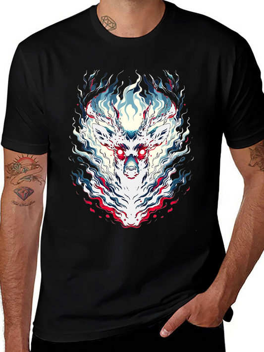 Mystic Stag Graphic T-Shirt - Mens Black Tee