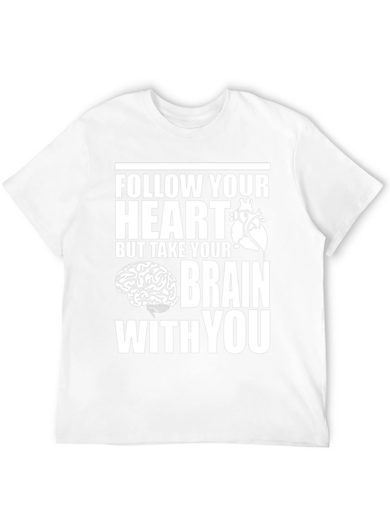 Follow Your Heart Brain Graphic Tee