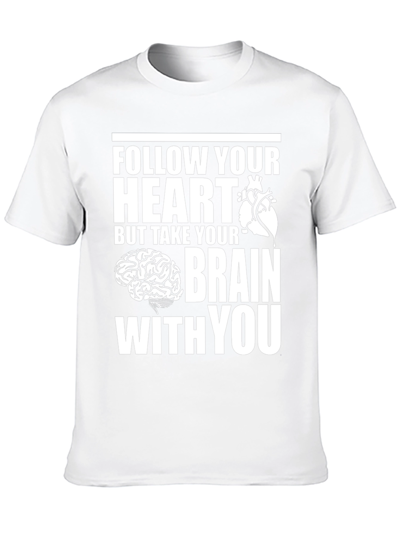 Follow Your Heart Brain Graphic Tee